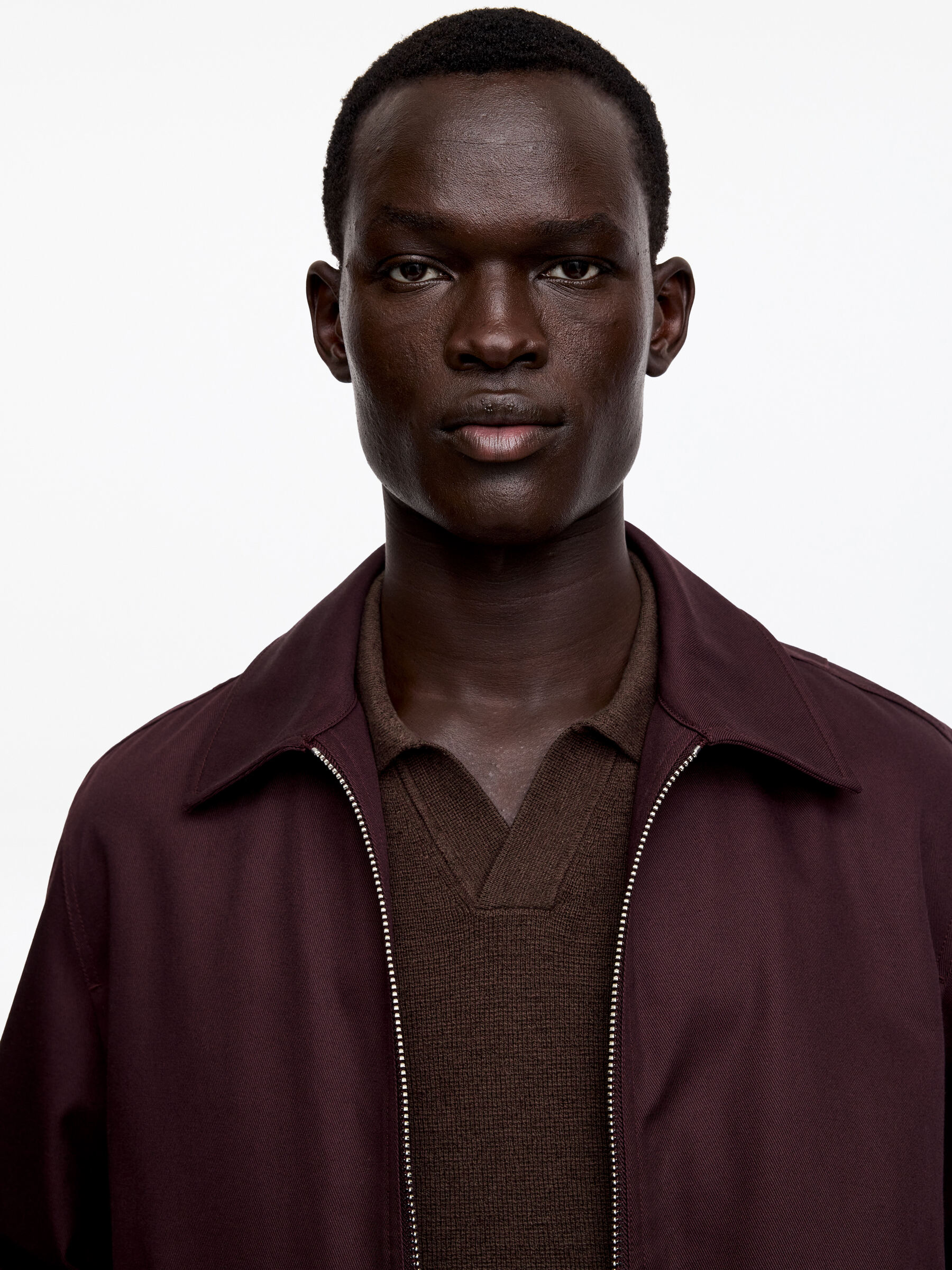 Cotton Linen Polo Shirt - Brown - Regular fit - Men - StillMedia/Lookbook - 2