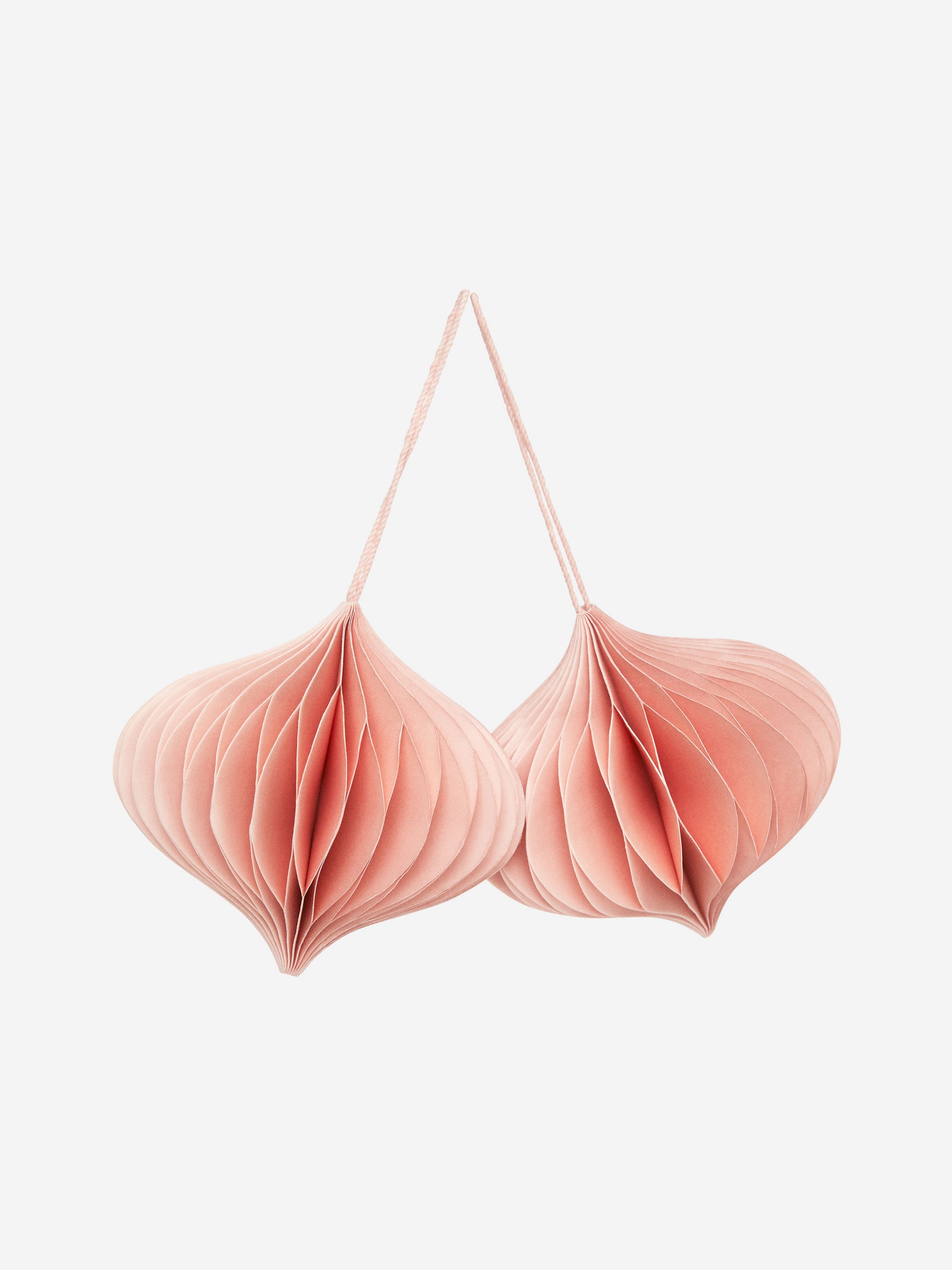 Honeycomb Ornaments Set of 2 - Pink - Homeware - StillMedia/DescriptiveStillLife - 2