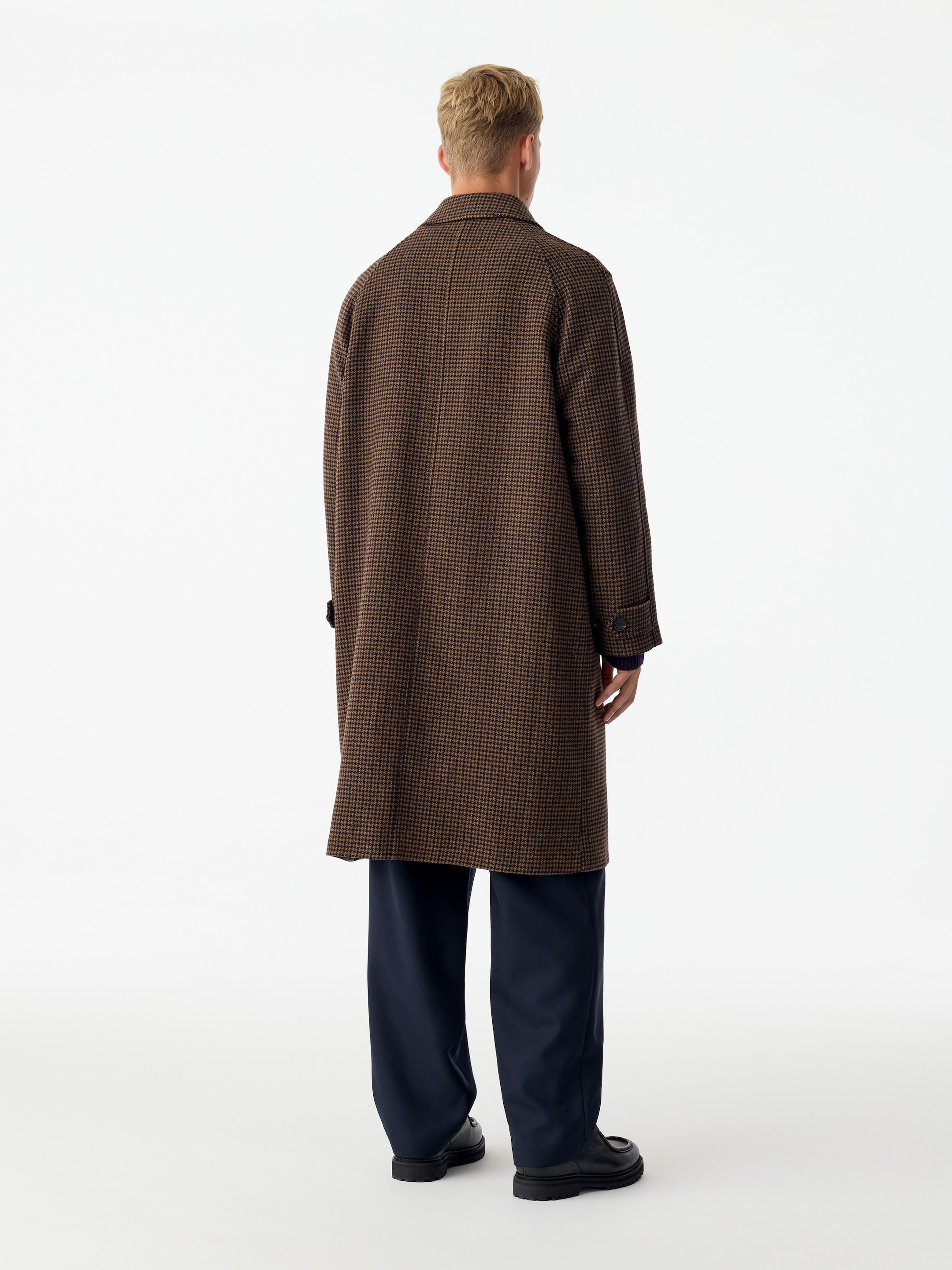 Karierter Melton-Mantel - Braun/Karos - Regular Fit - men - StillMedia/Lookbook - 2