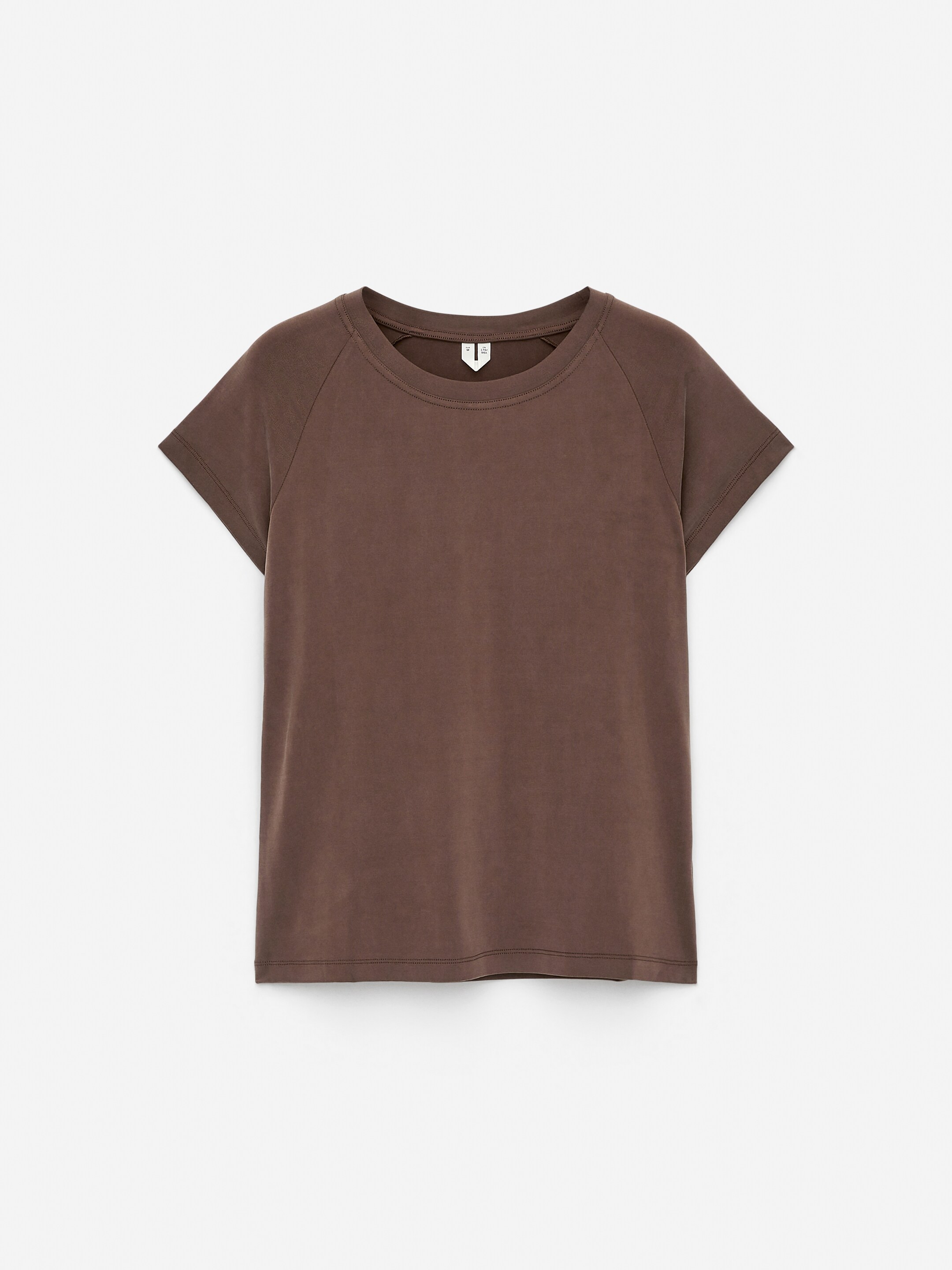 Ver imagem maior: T-Shirt de cupro - Castanho - SENHORA | H&M PT 5