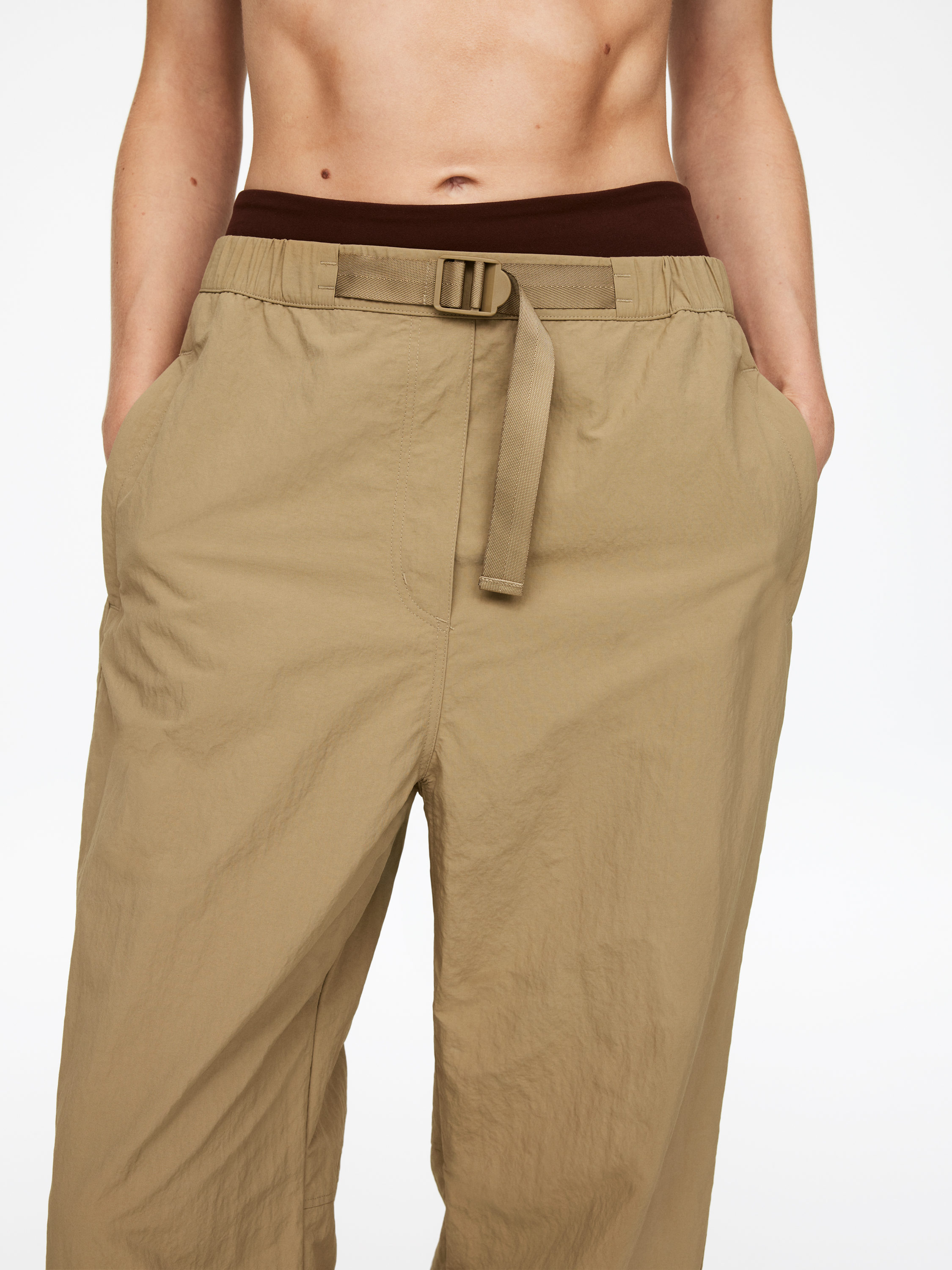 Belted Trousers - Beige - Oversized - Women - StillMedia/Lookbook - 5