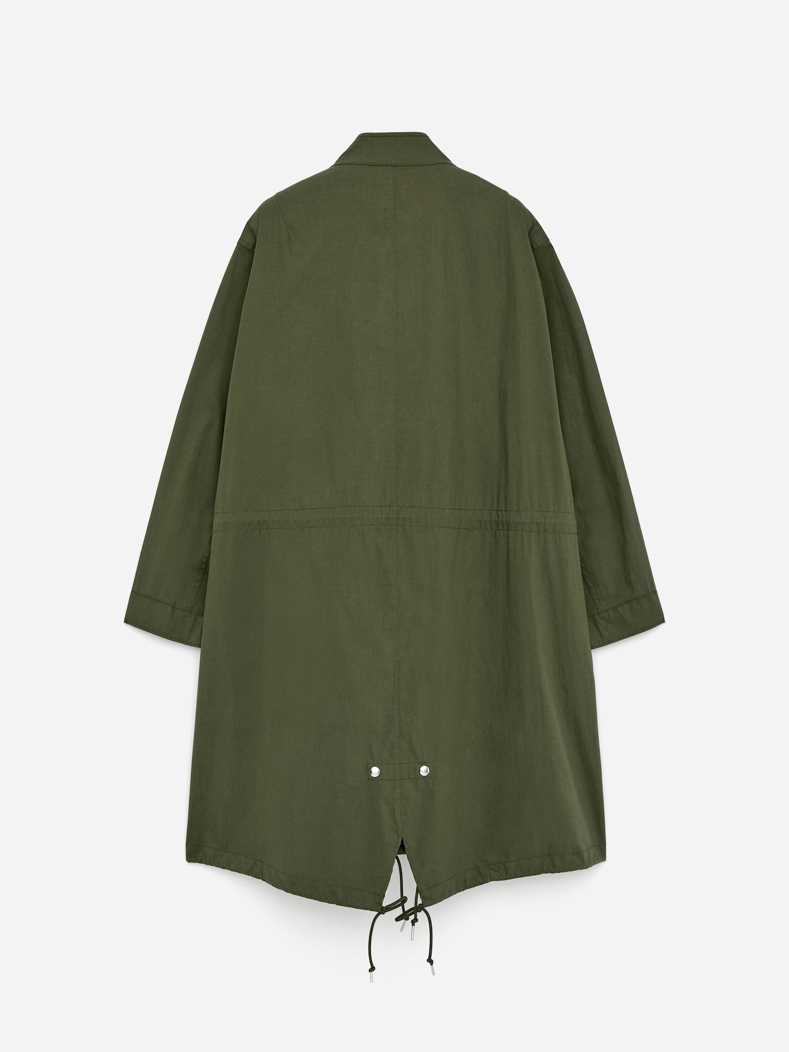 Parka non doublée coupe queue de poisson - Vert kaki - 5