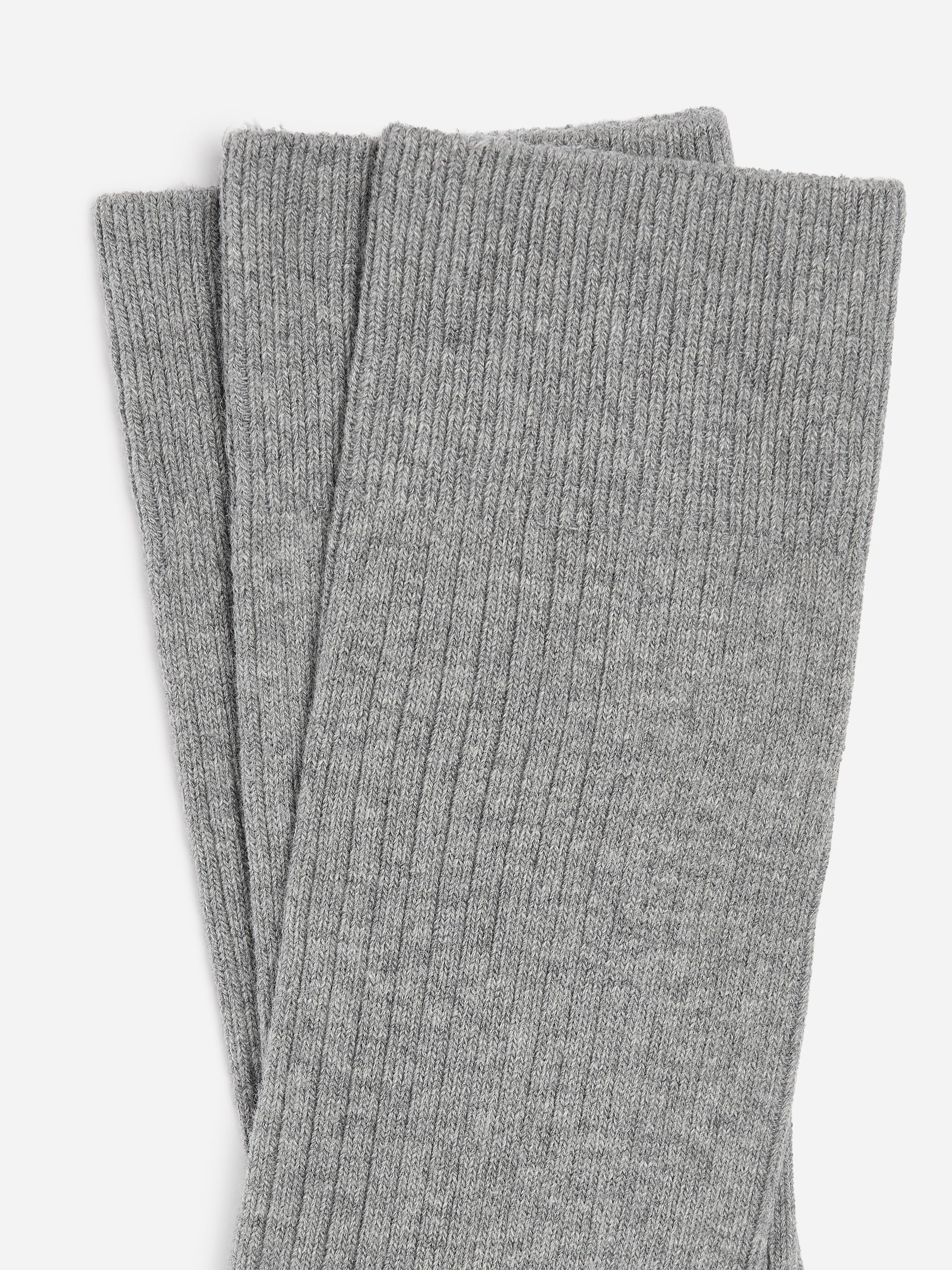Chaussettes côtelées en coton Supima, 3 paires - gris - Homme - StillMedia/DescriptiveDetail - 4