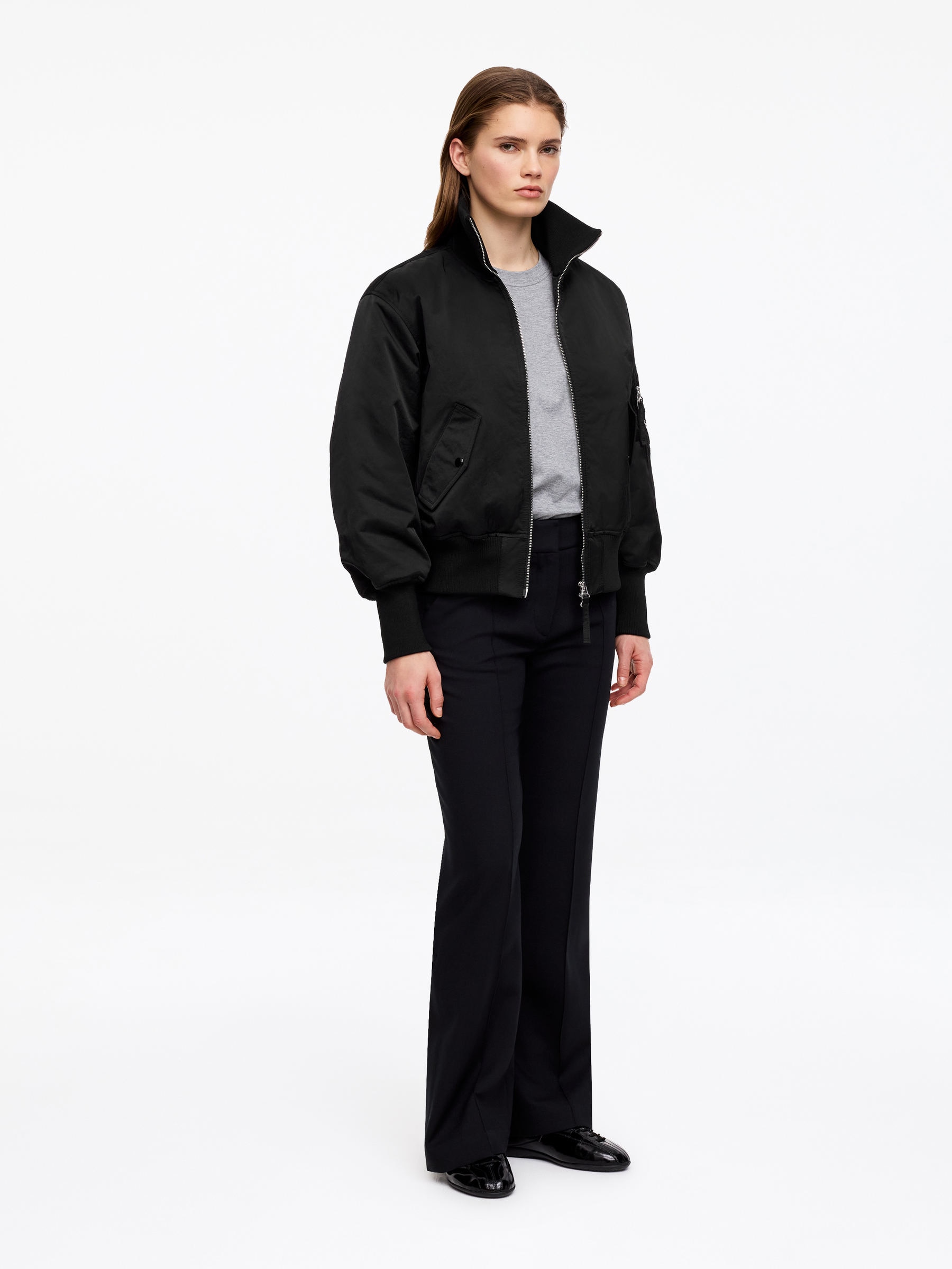Nylon Jacket - Black - Regular fit - Women - StillMedia/Lookbook - 6