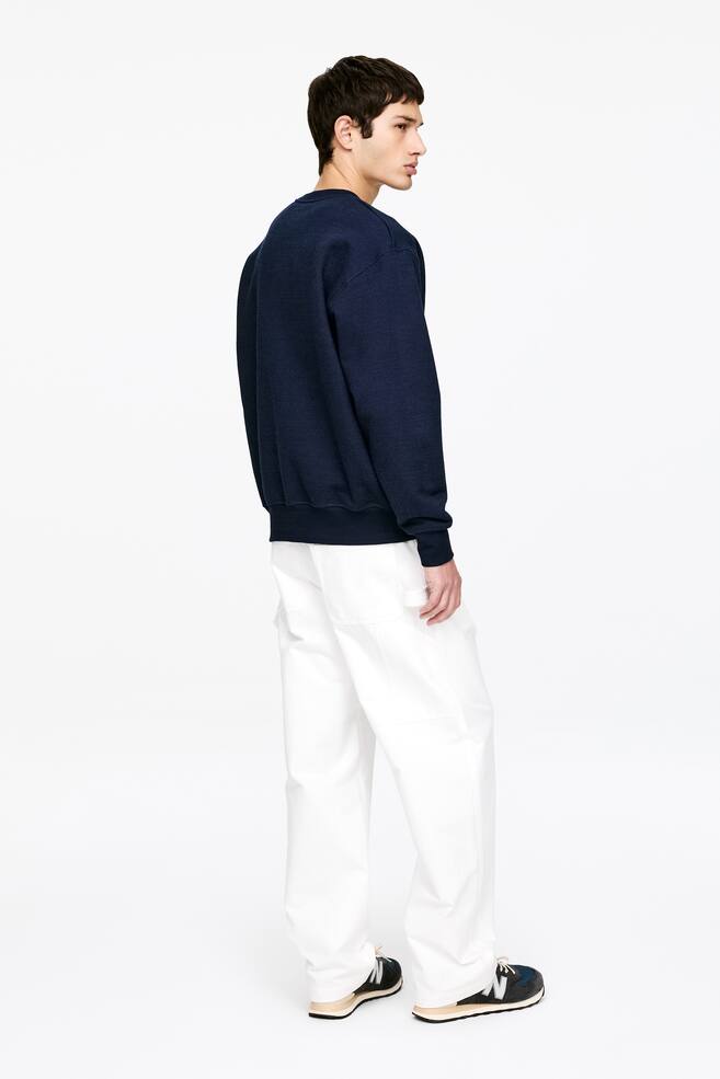 Oversize-Sweatshirt-Indigoblau - 6