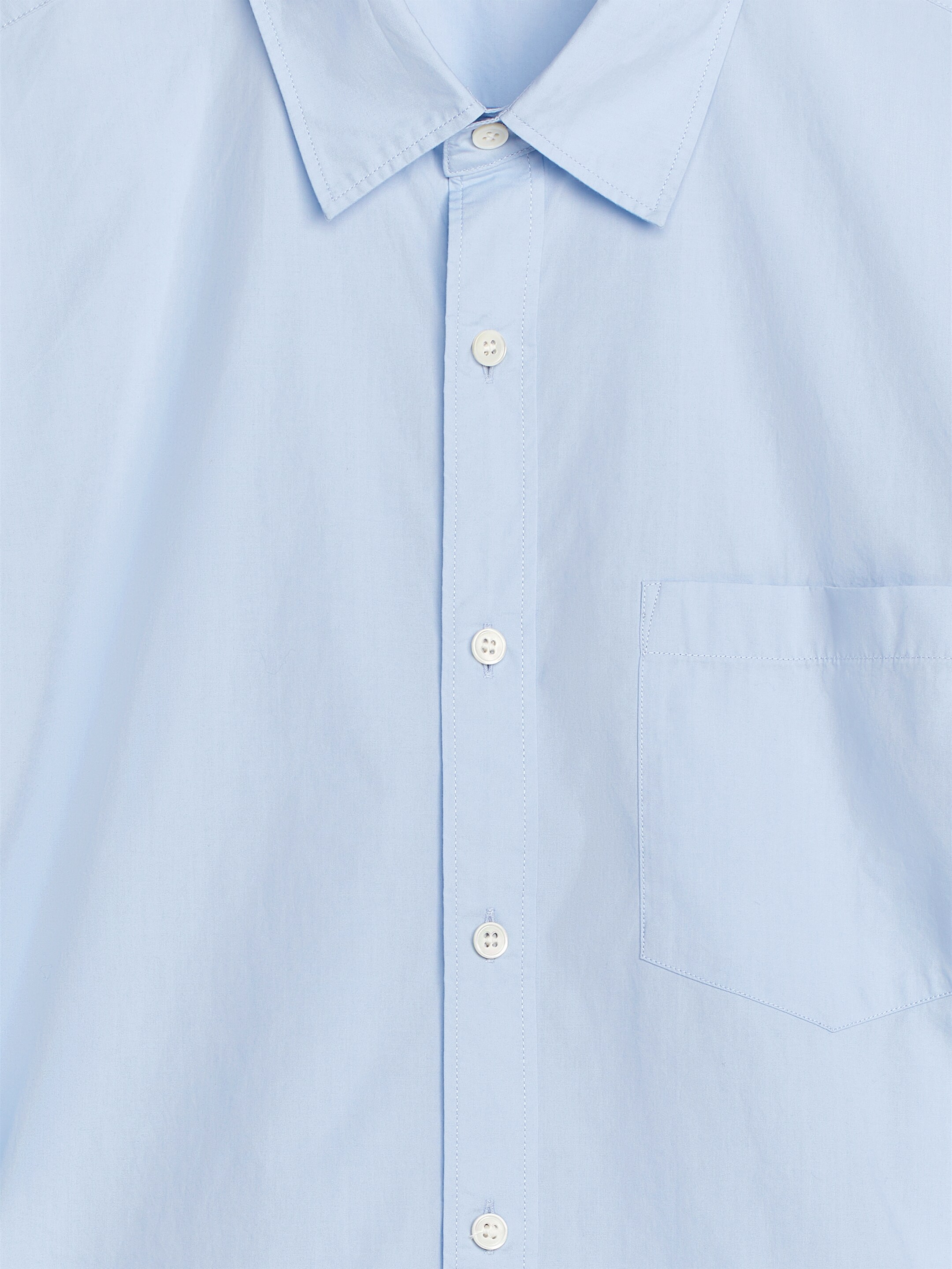 Agrandir l'image: Chemise en popeline lavée - Bleu ciel - HOMME | H&M CH 2