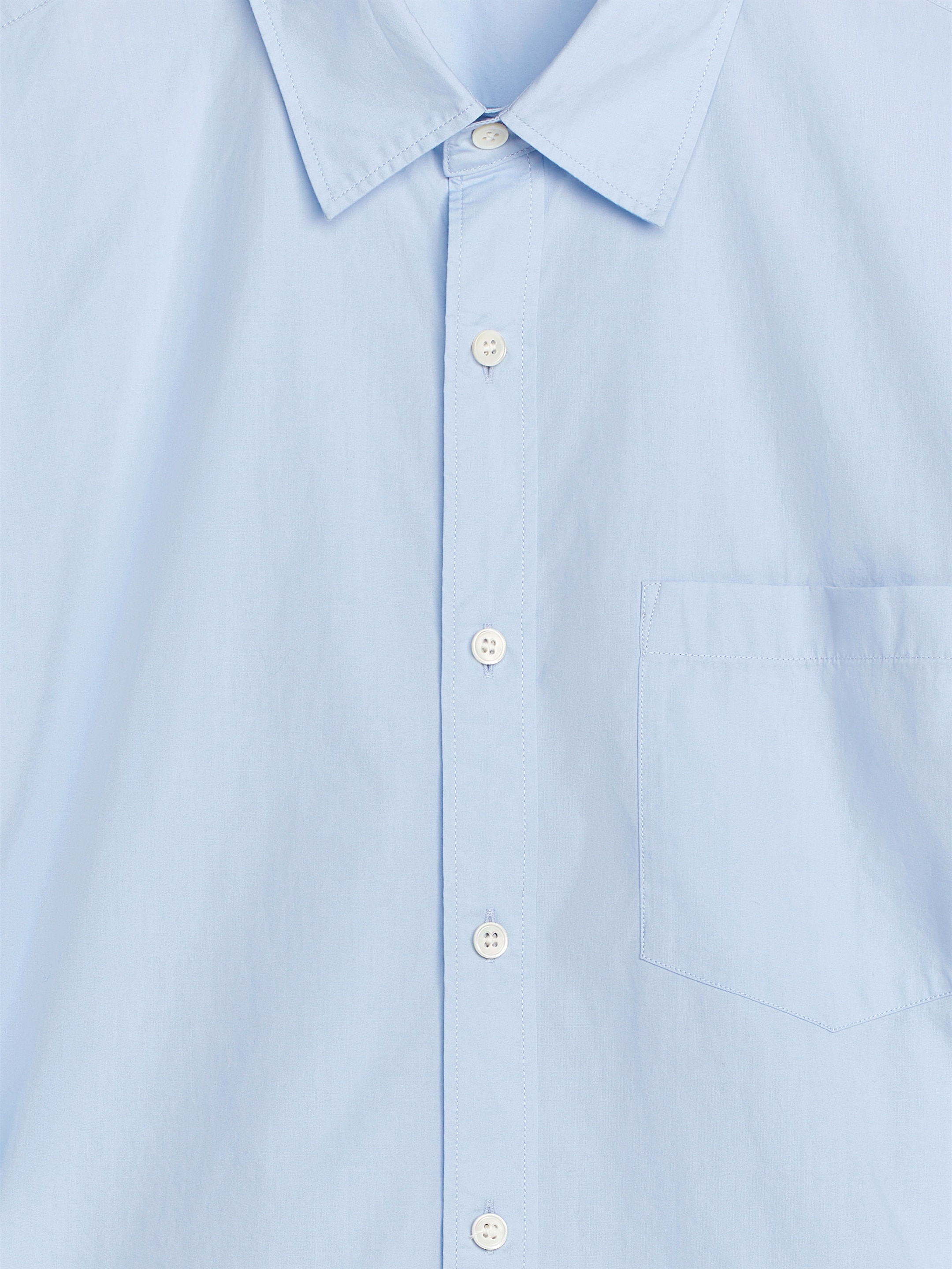 Gewaschenes Popeline-Hemd - Hellblau - Regular Fit - Herren - StillMedia/DescriptiveDetail - 1