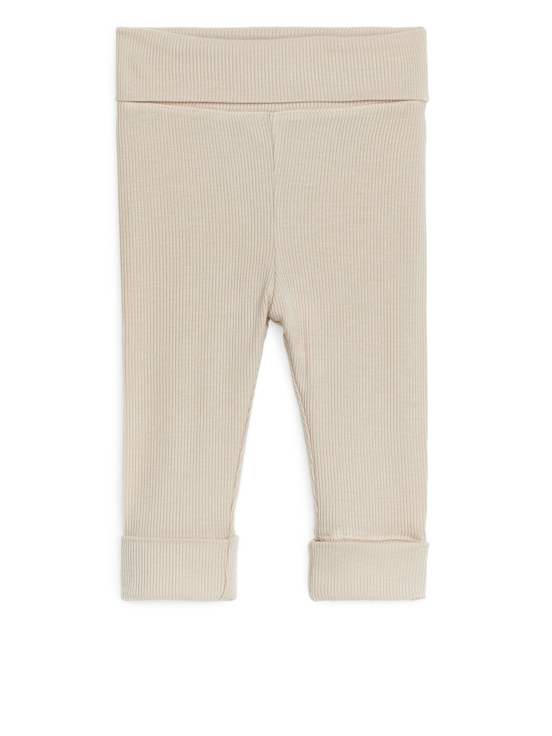 Größeres Bild ansehen: Breit gerippte Leggings für Neugeborene - Beige - Kids | H&M DE 1