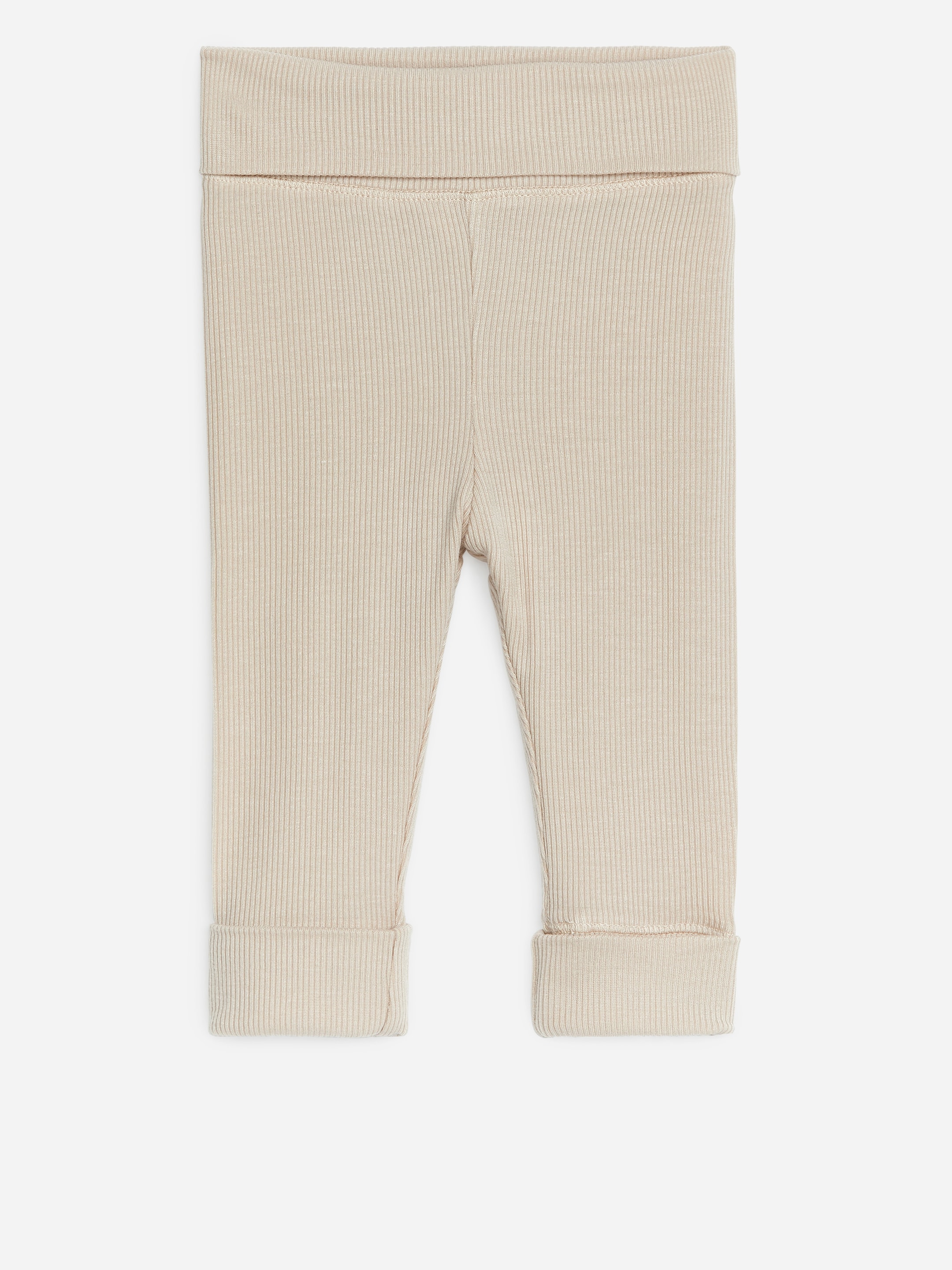 Newborn Smooth Rib Leggings - Beige - Regular fit - Children - StillMedia/DescriptiveStillLife - 2