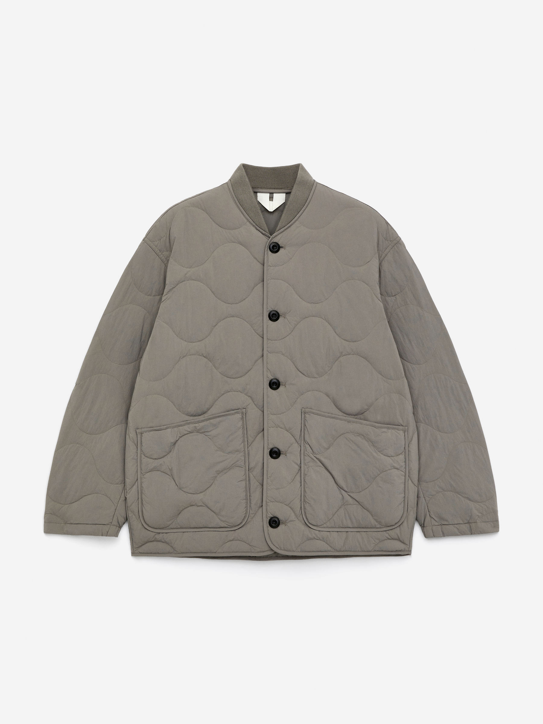 Veste matelassée Upcycled Down-Gris-16283