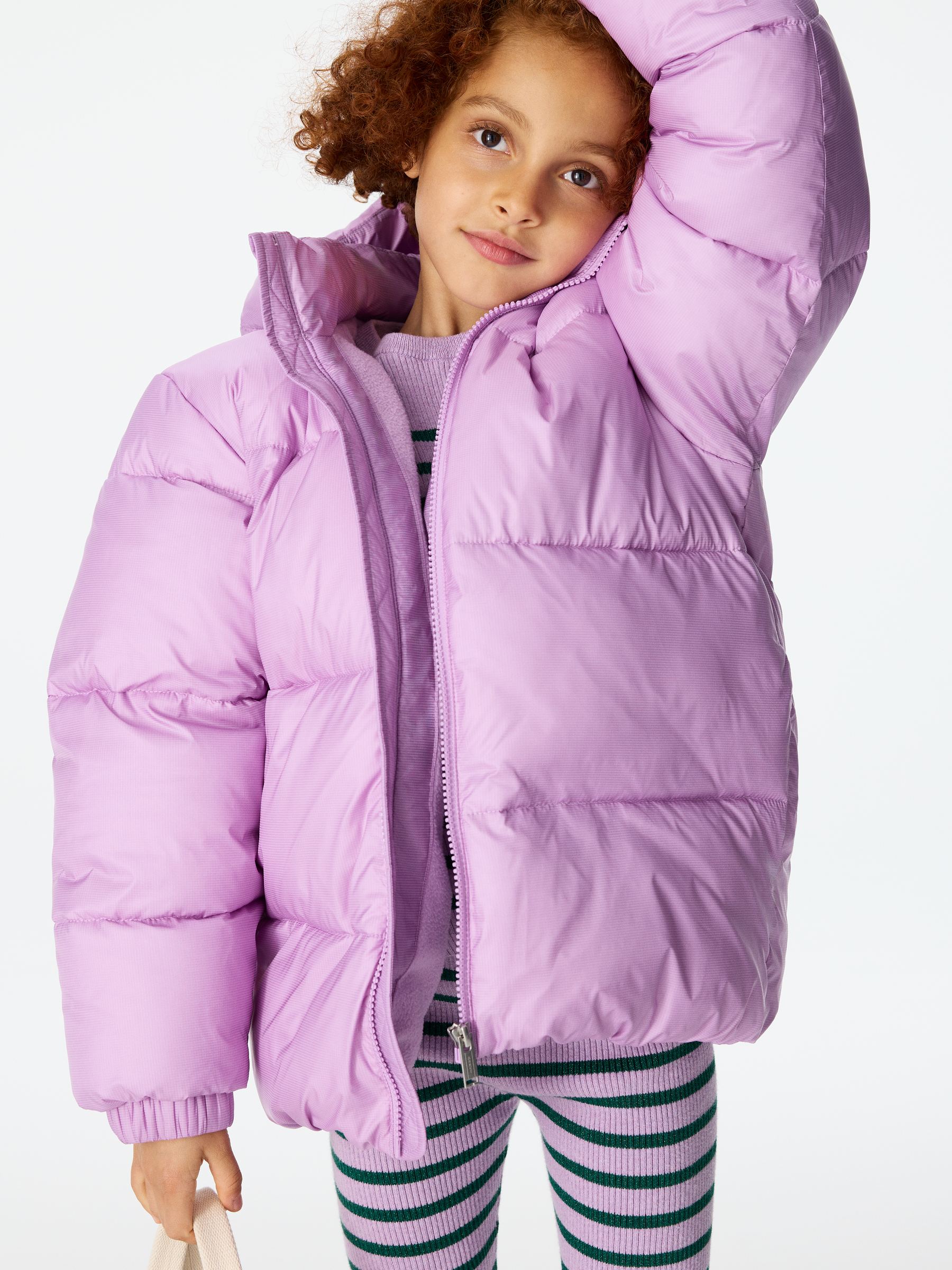 Ribbed Jumper - Lilac/Green - Regular fit - Children - StillMedia/Environmental - 1