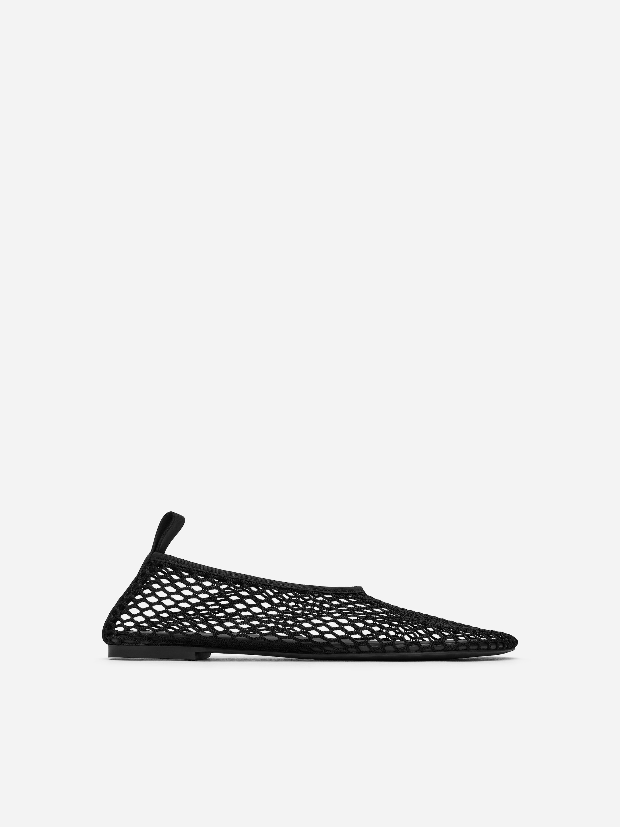 Mesh Ballerina Flats - Black - Women - StillMedia/DescriptiveStillLife - 3