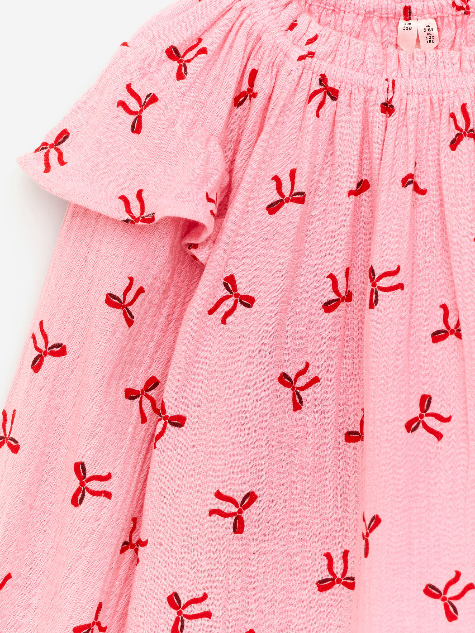 Frill Muslin Blouse - Pink - Regular fit - Children - StillMedia/DescriptiveDetail - 2