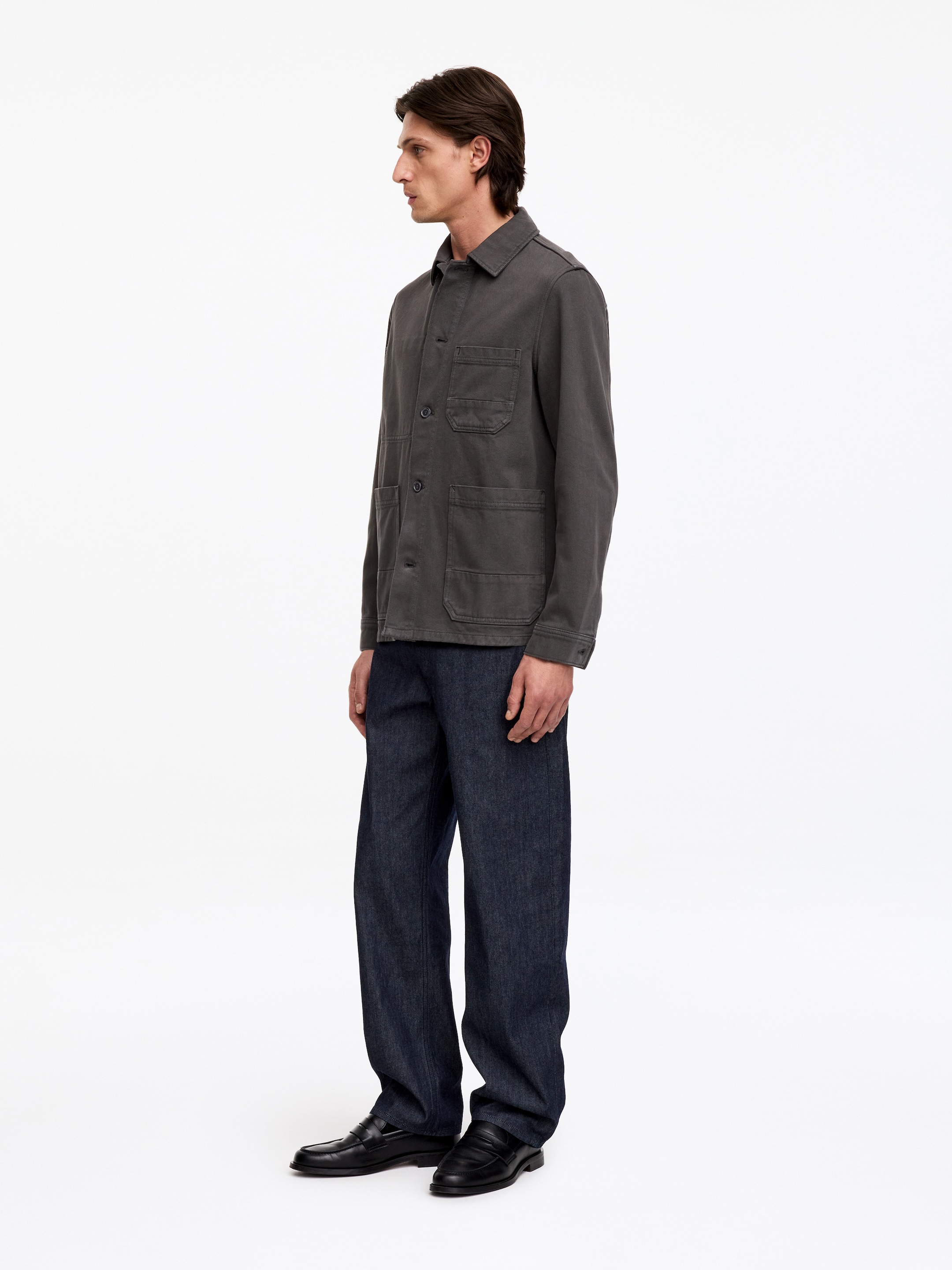 Überhemd aus überfärbtem Twill - Grau - Regular Fit - Men - StillMedia/Lookbook - 6