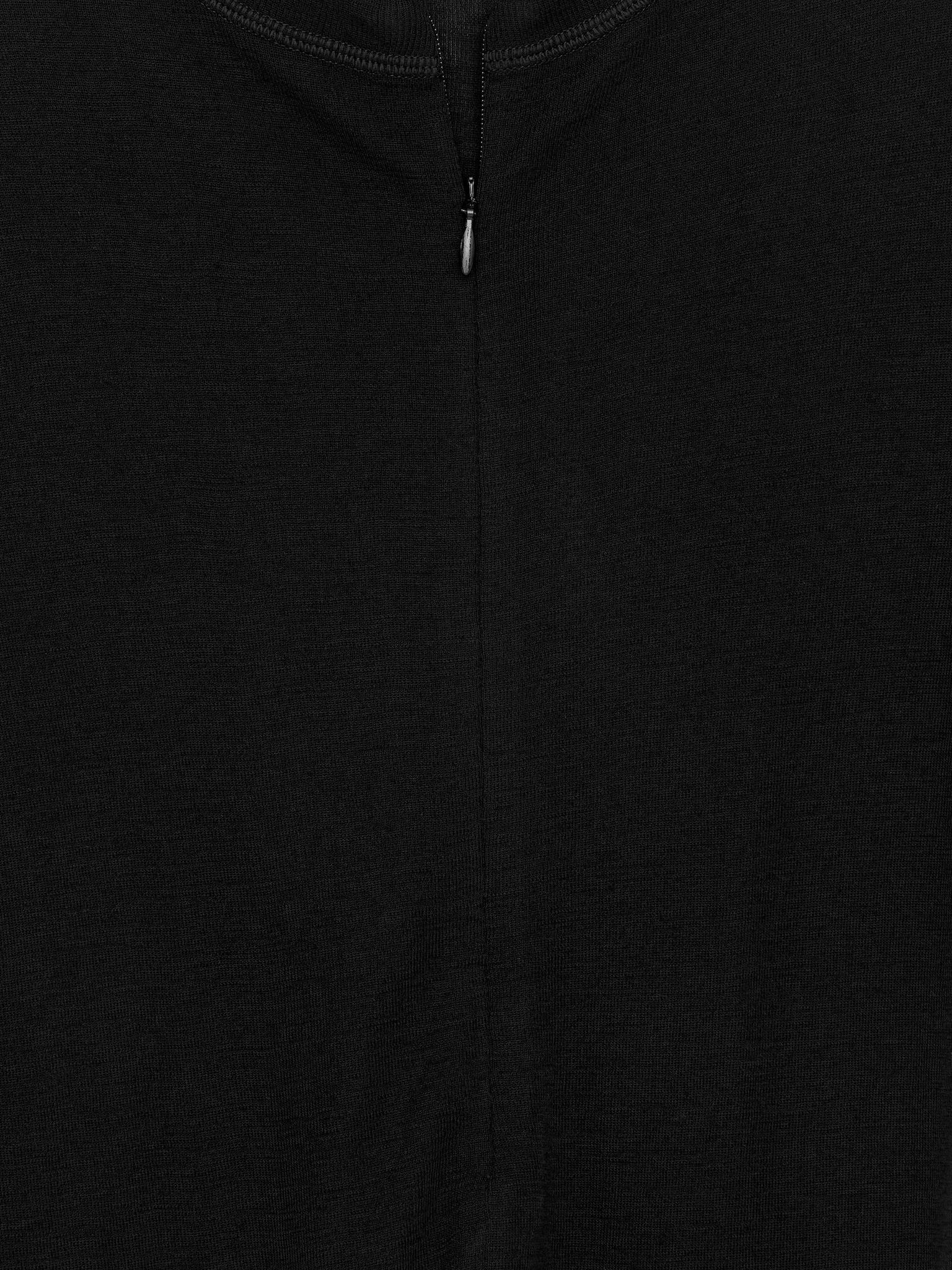 Haut en laine avec demi-zip - Noir - 3