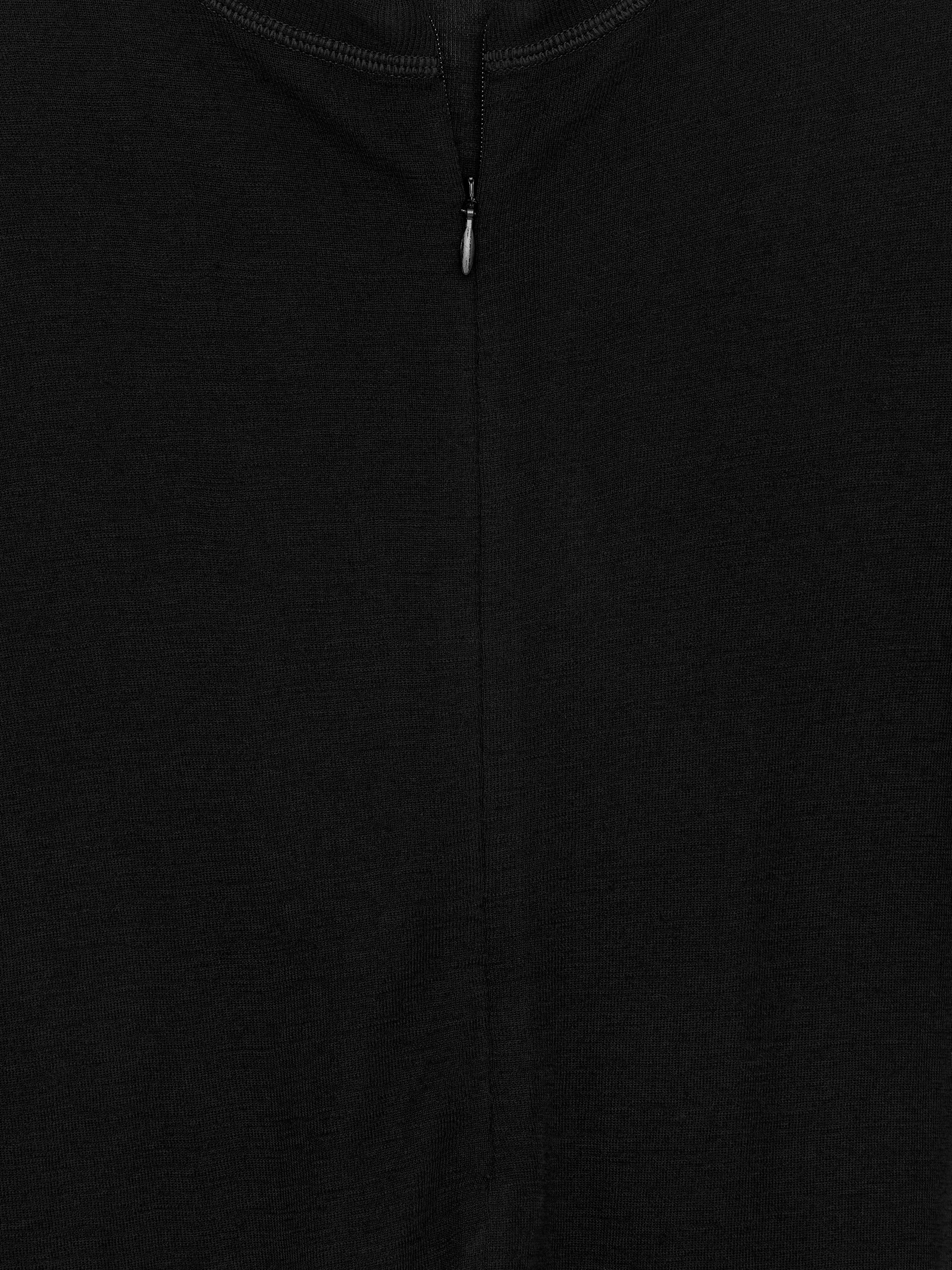 Half-Zip Wool Top - Black - Slim fit - Women - StillMedia/DescriptiveDetail - 2