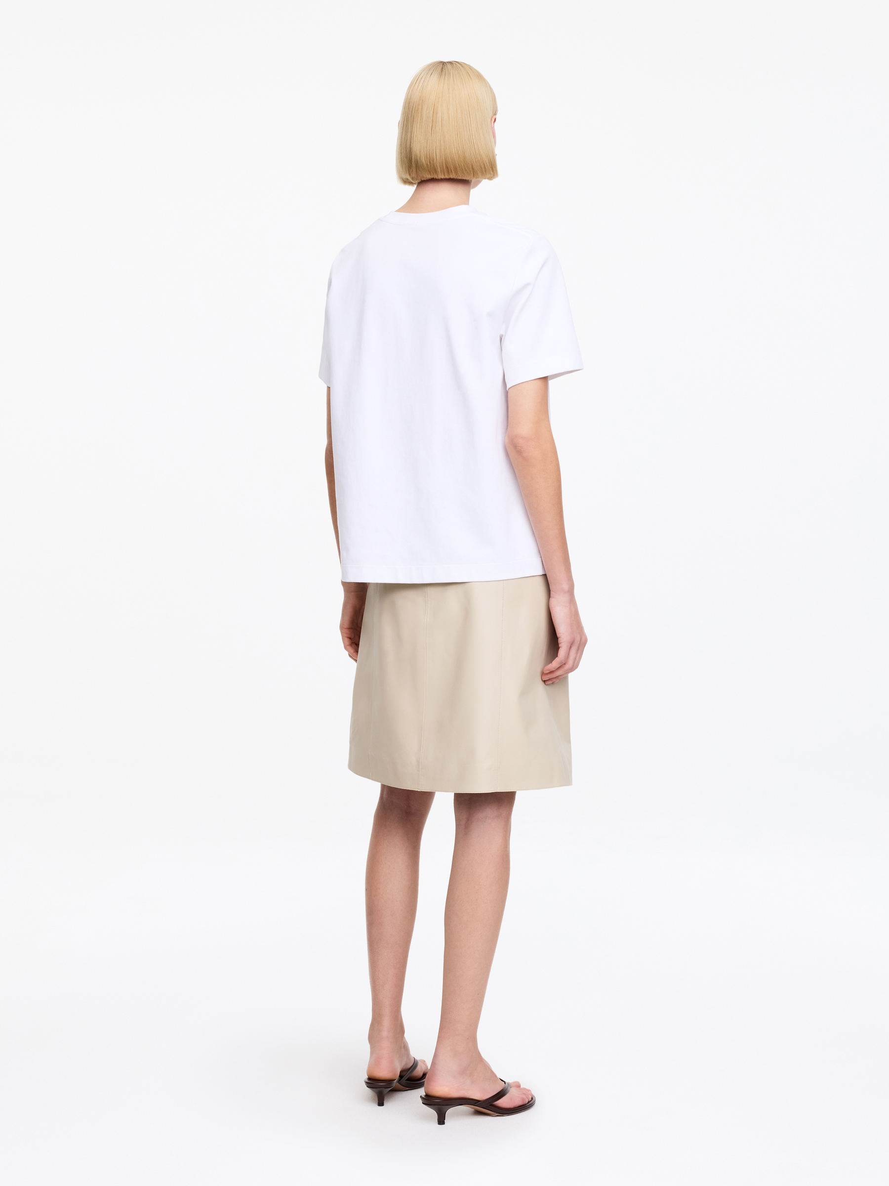 Leather Skirt - Off White - Regular fit - Women - StillMedia/Lookbook - 6