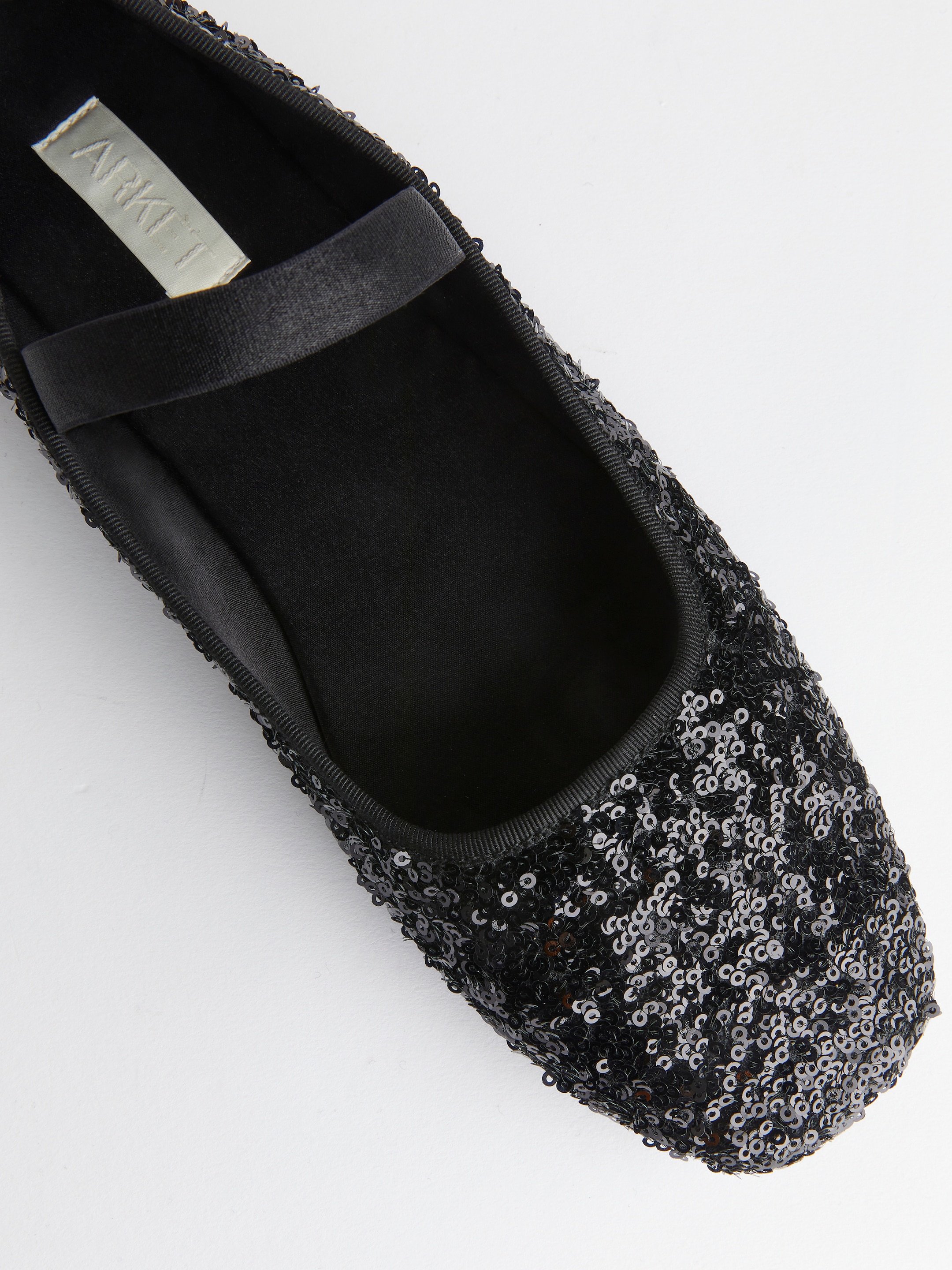 Sequin Ballet Flats - Black - Women - StillMedia/DescriptiveDetail - 8