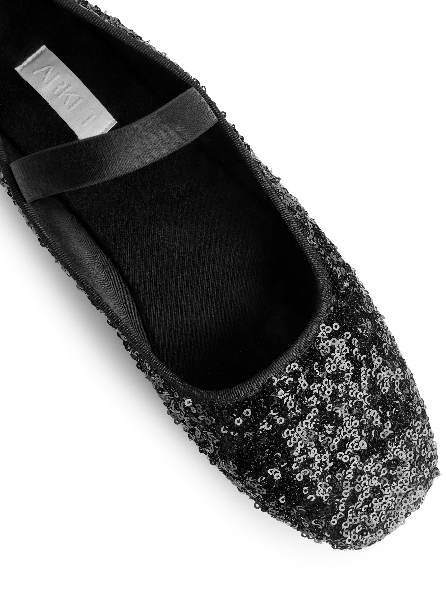 Sequin Ballet Flats - Black - Women - StillMedia/DescriptiveDetail - 8