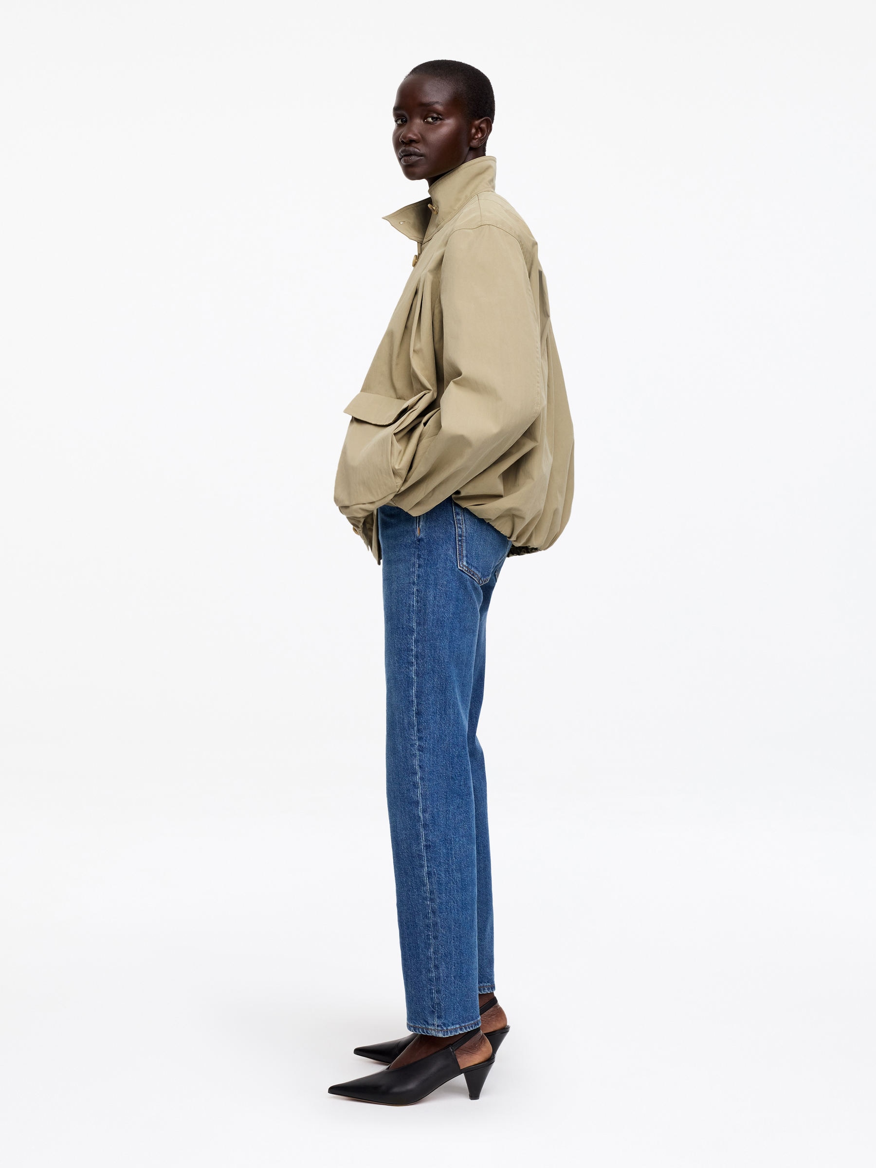 Blouson Jacket - Beige - Relaxed fit - Women - StillMedia/Lookbook - 7