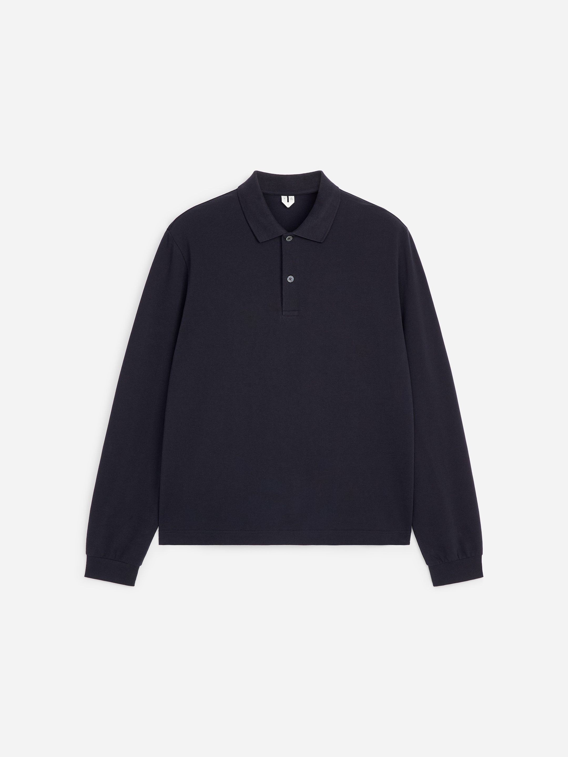 Cotton Piqué Polo Shirt - Dark Blue - Regular fit - Men - StillMedia/DescriptiveStillLife - 1