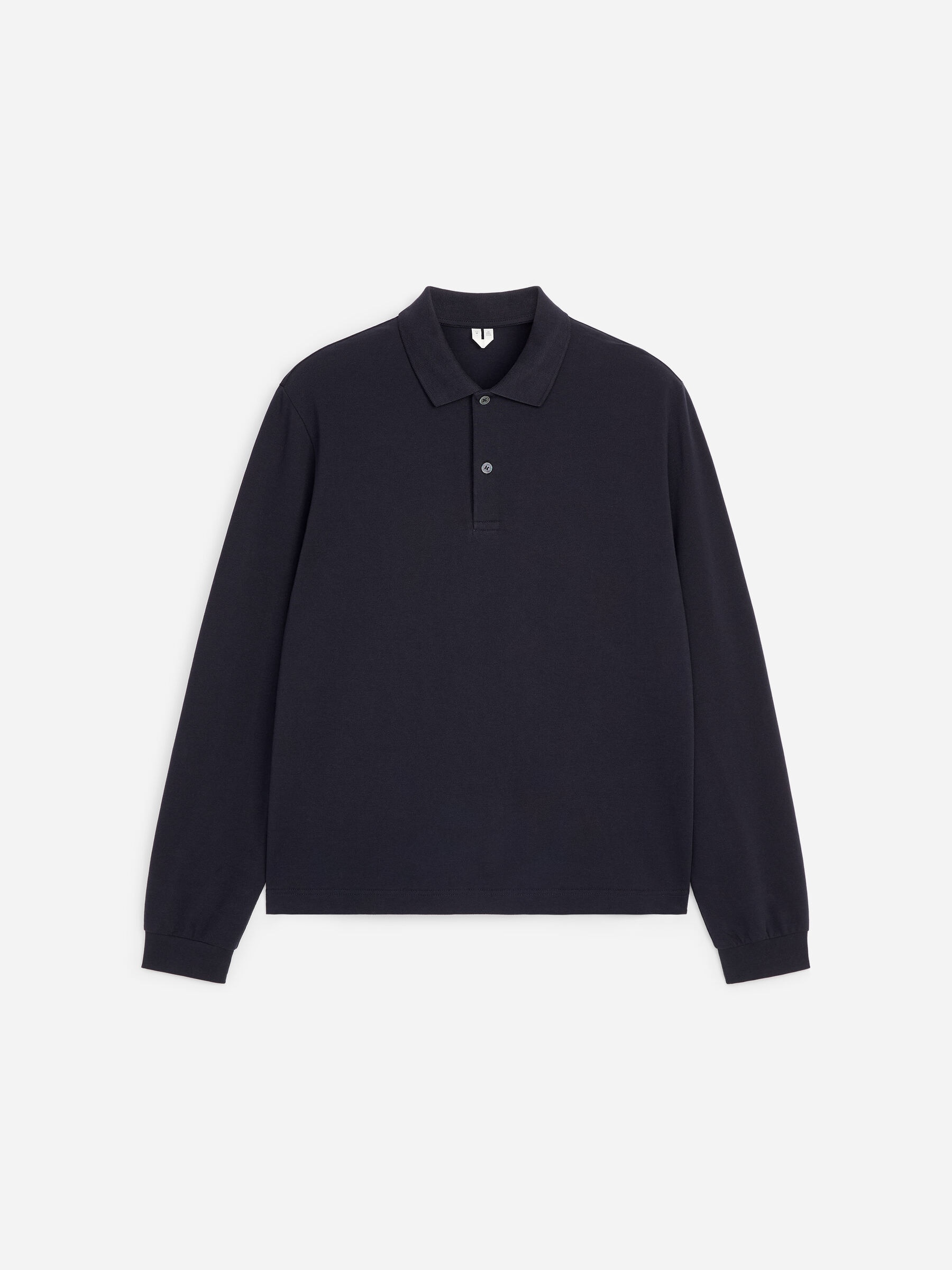 Cotton Piqué Polo Shirt - Dark Blue - Regular fit - Men - StillMedia/DescriptiveStillLife - 1