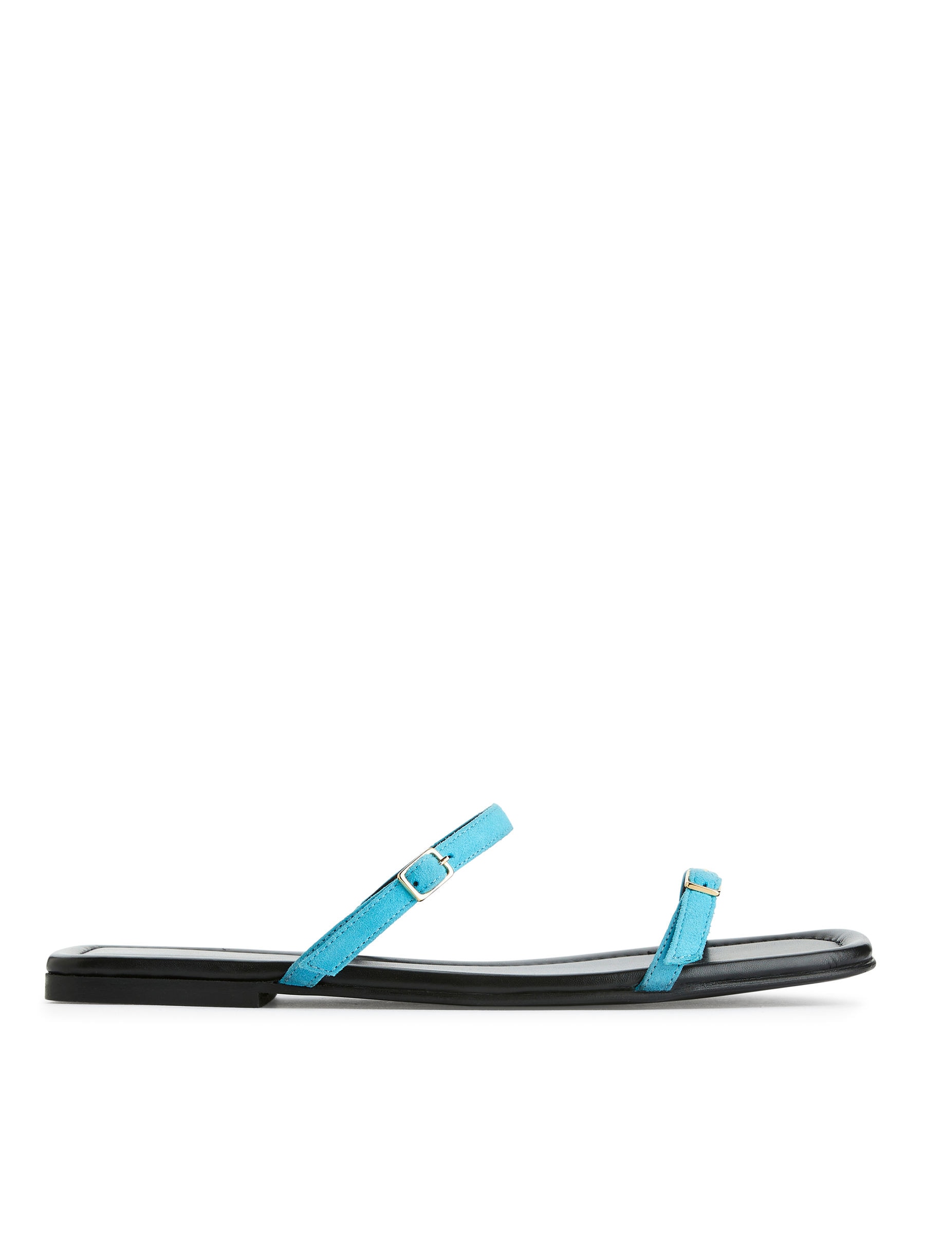 Leather Sandals-Blue-8235