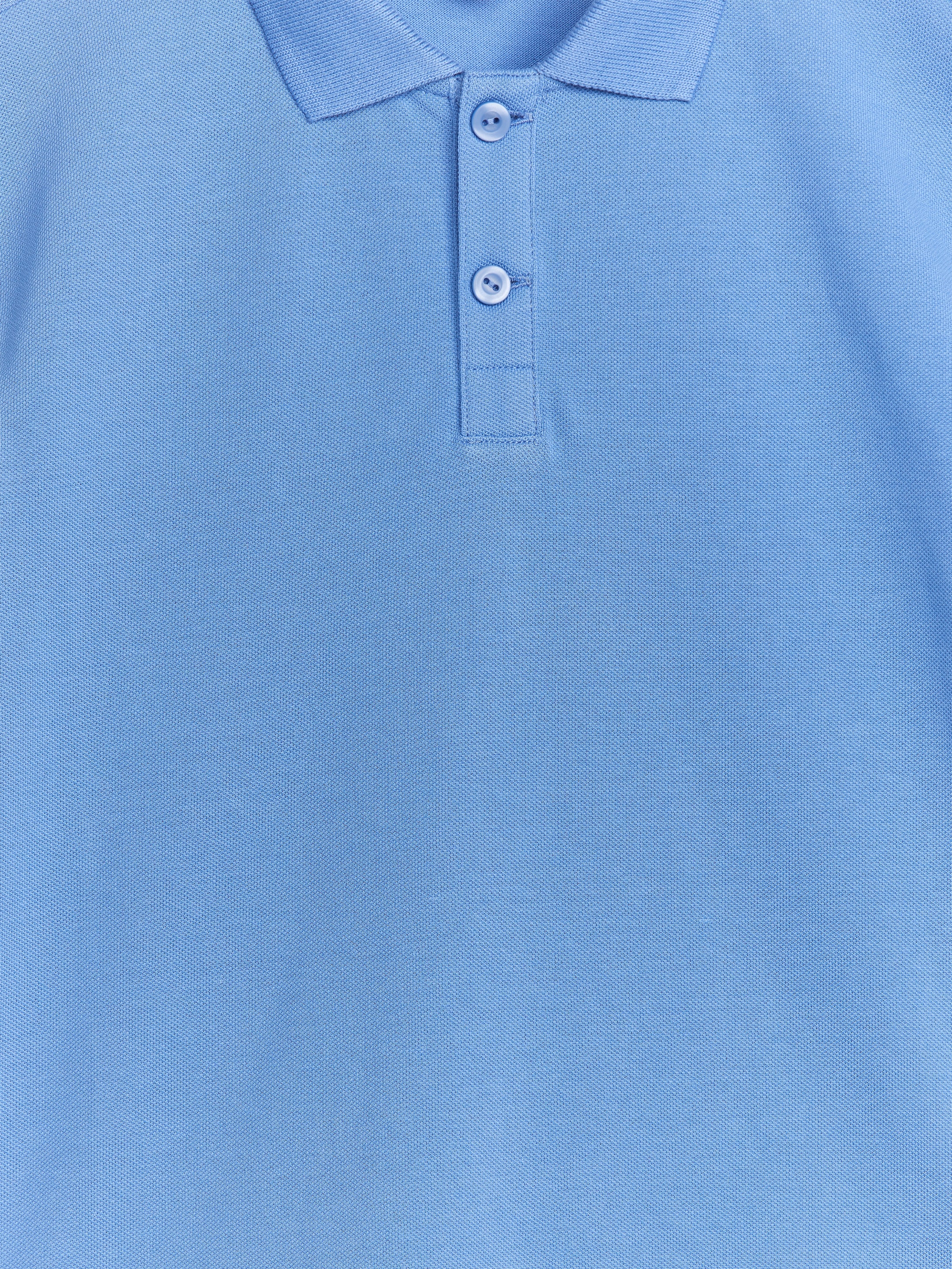 Piqué Polo Shirt - Blue - Regular fit - Children - StillMedia/DescriptiveDetail - 1