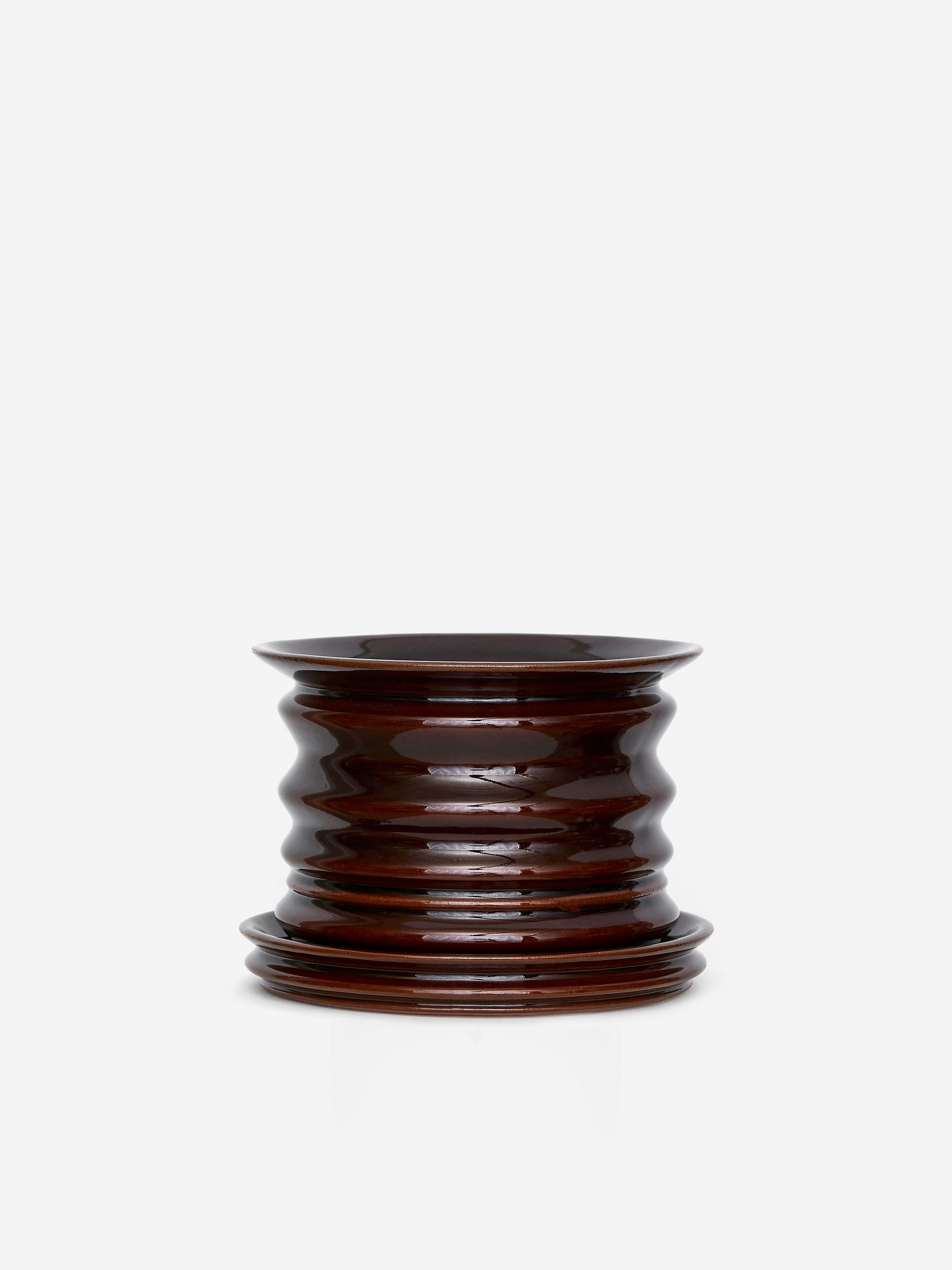 Ceramic Plant Pot 16 cm-#995D6C-16062