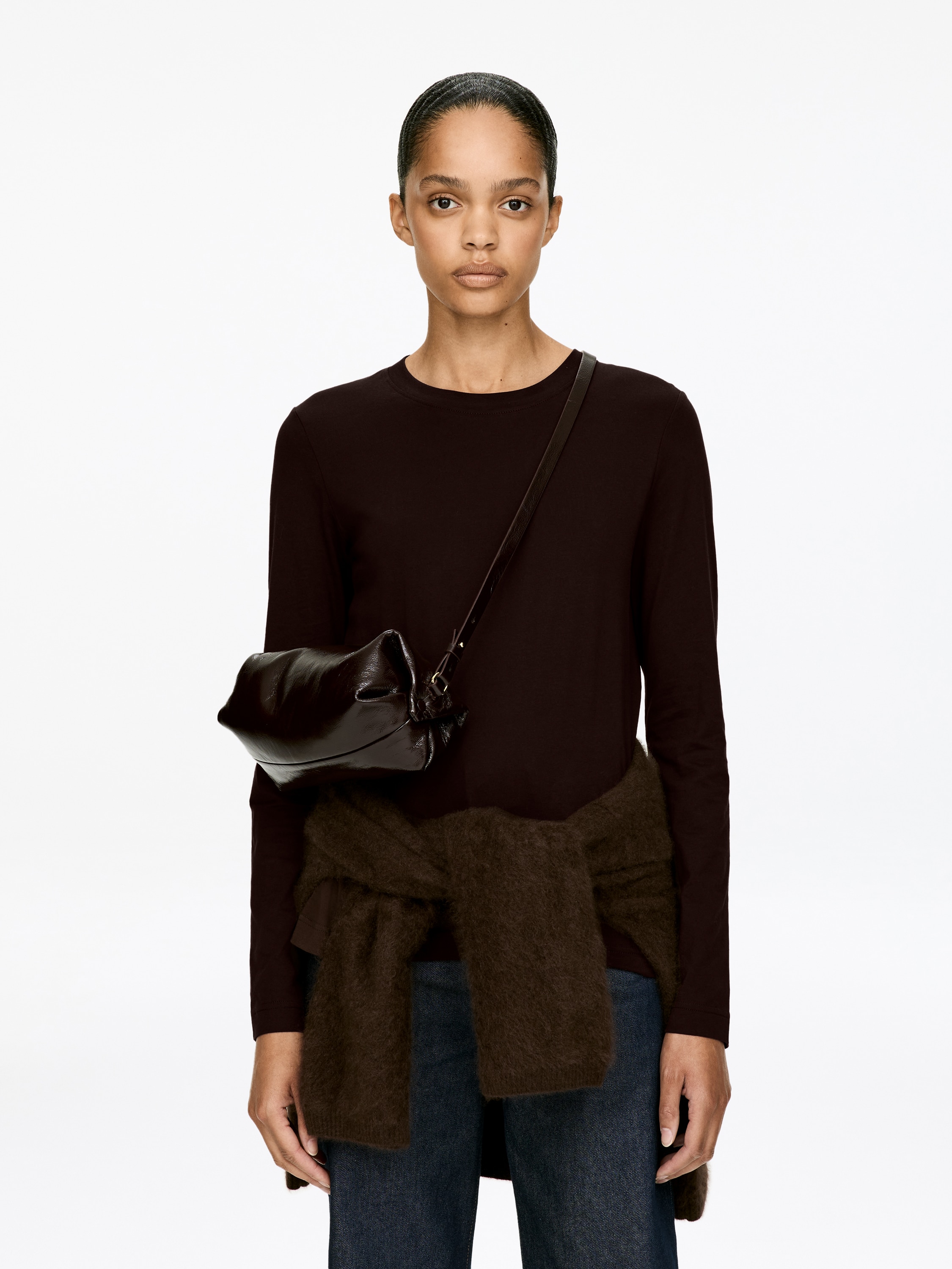 T-shirt signature à manches longues IRIS - Marron/Noir/gris/Blanc/Rose/Blanc cassé/Noir/Blanc cassé/Rouille/Rose/Blanc cassé/Bleu/Rose poudré