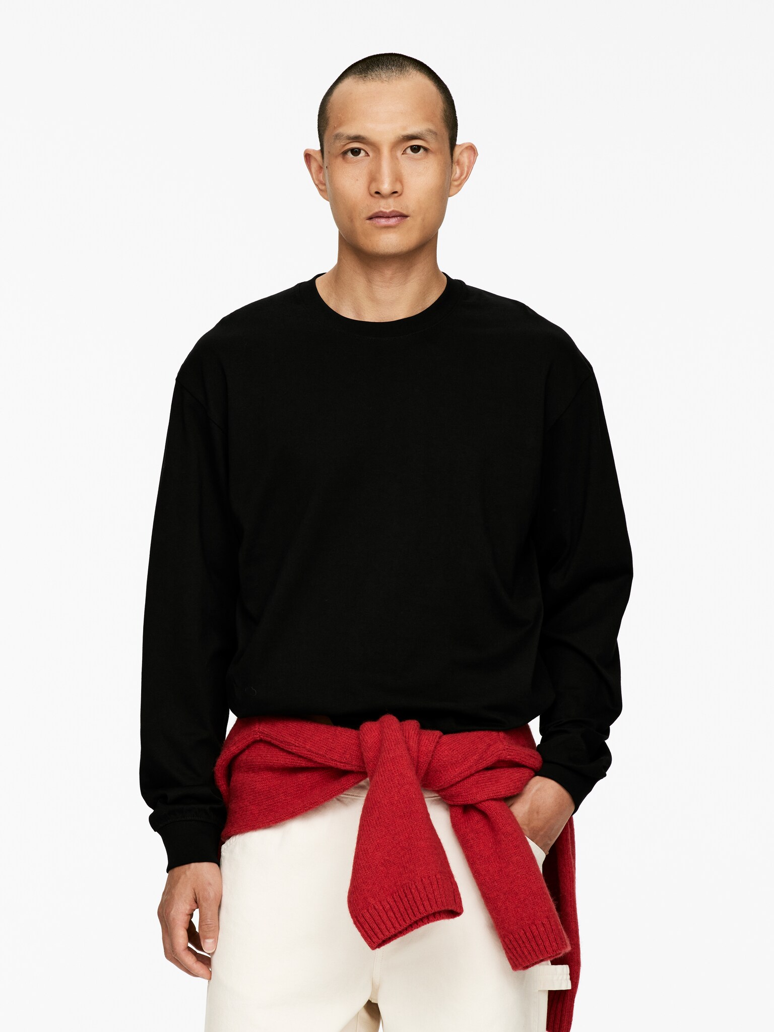 Long-Sleeve T-Shirt - Black/White