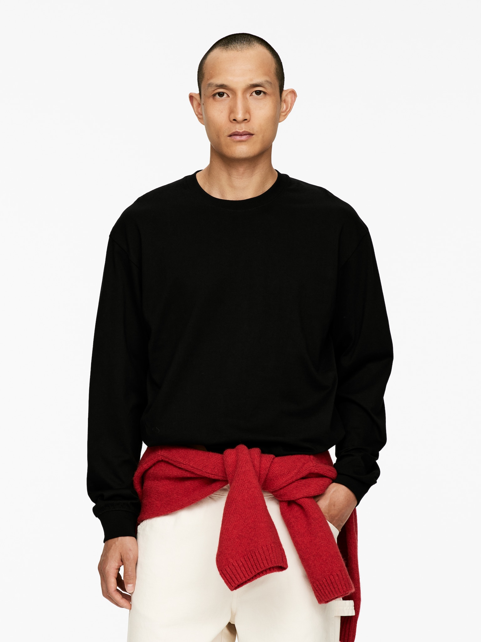 Long-Sleeve T-Shirt - Black/White