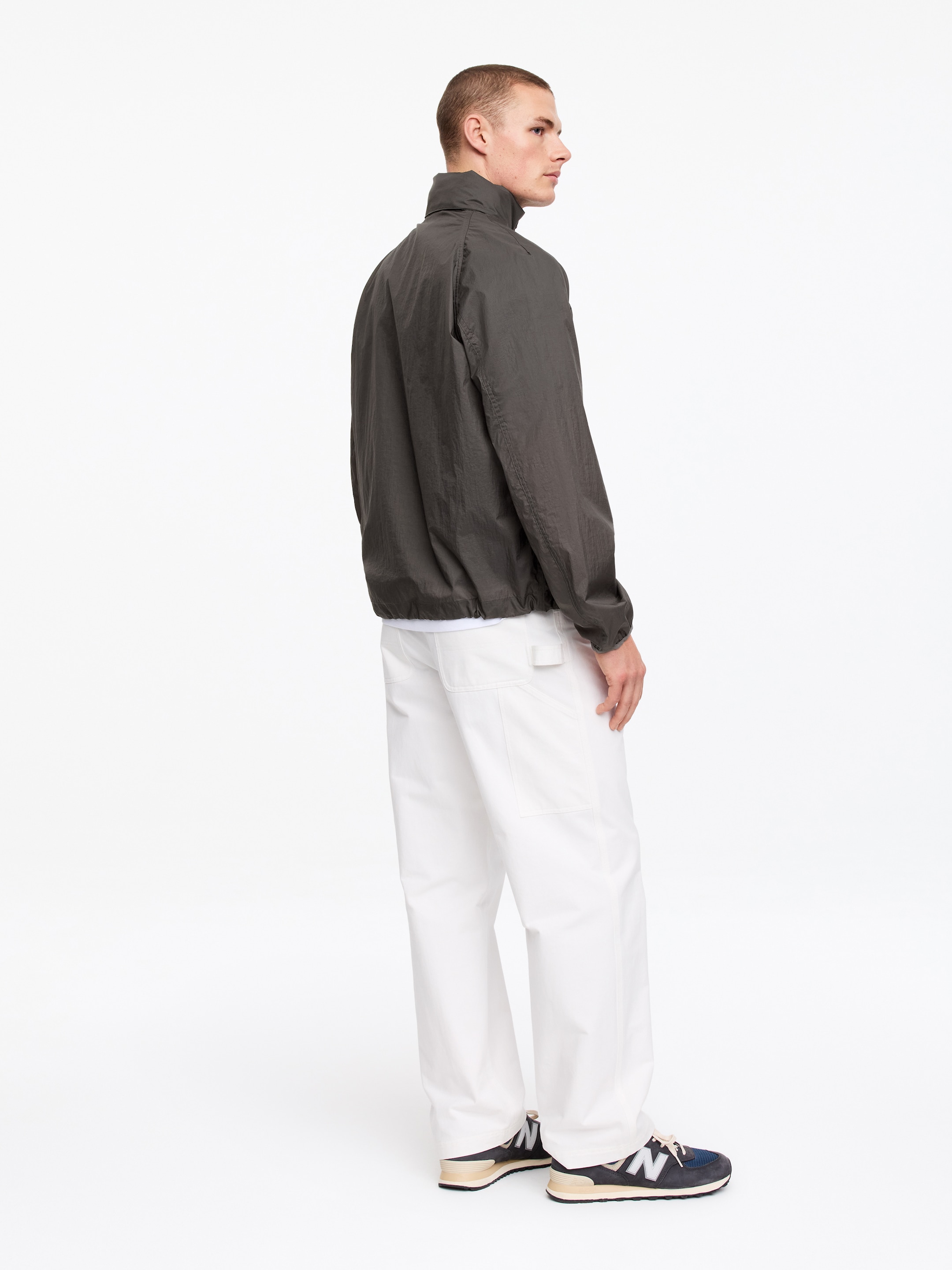 ARKET ACTIVE Windbreaker - Grey - Regular fit - Men - StillMedia/Lookbook - 6