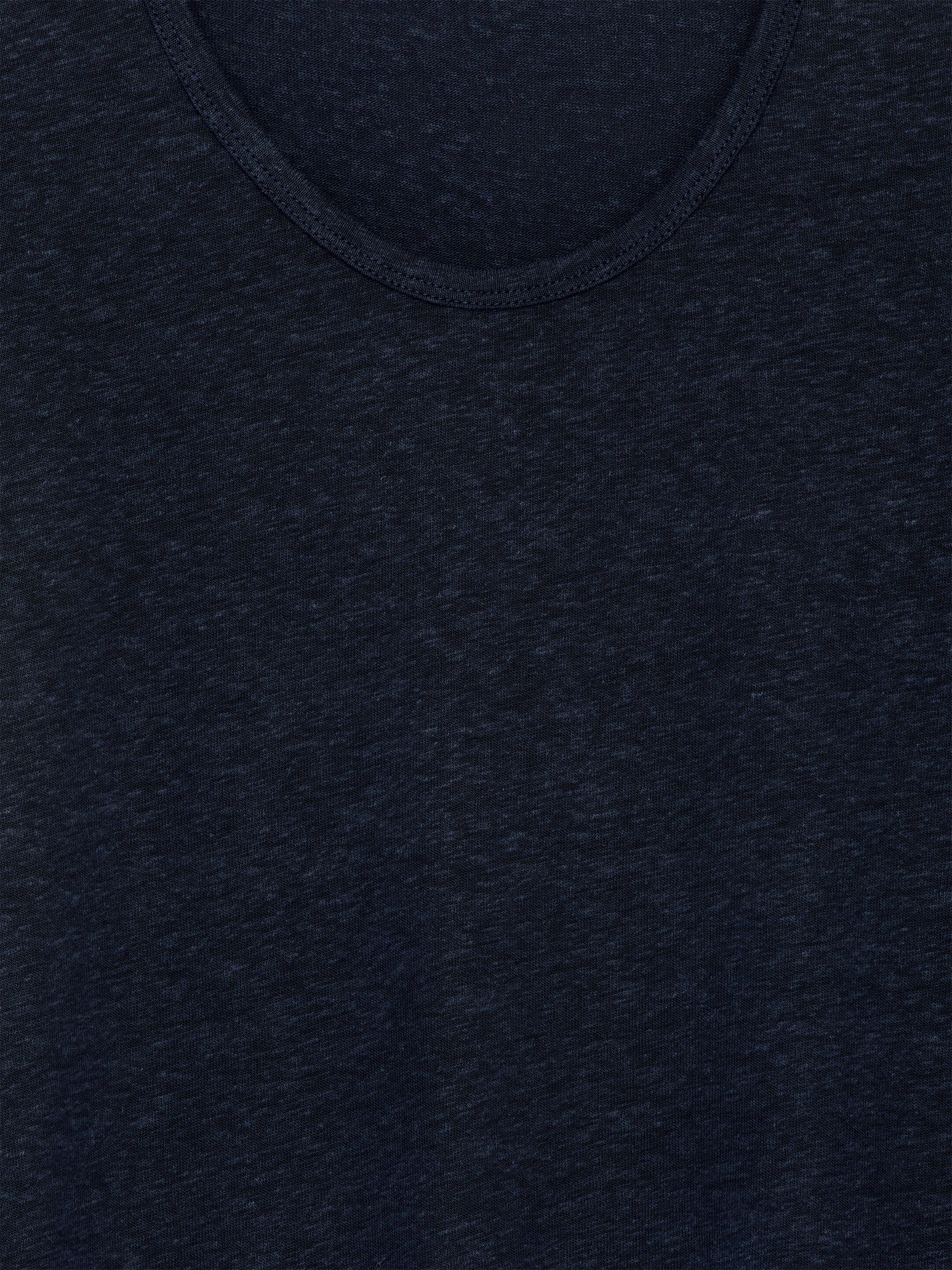 Ver imagen más grande: Camiseta de mezcla de lino - Azul oscuro - MUJER | H&M ES 6