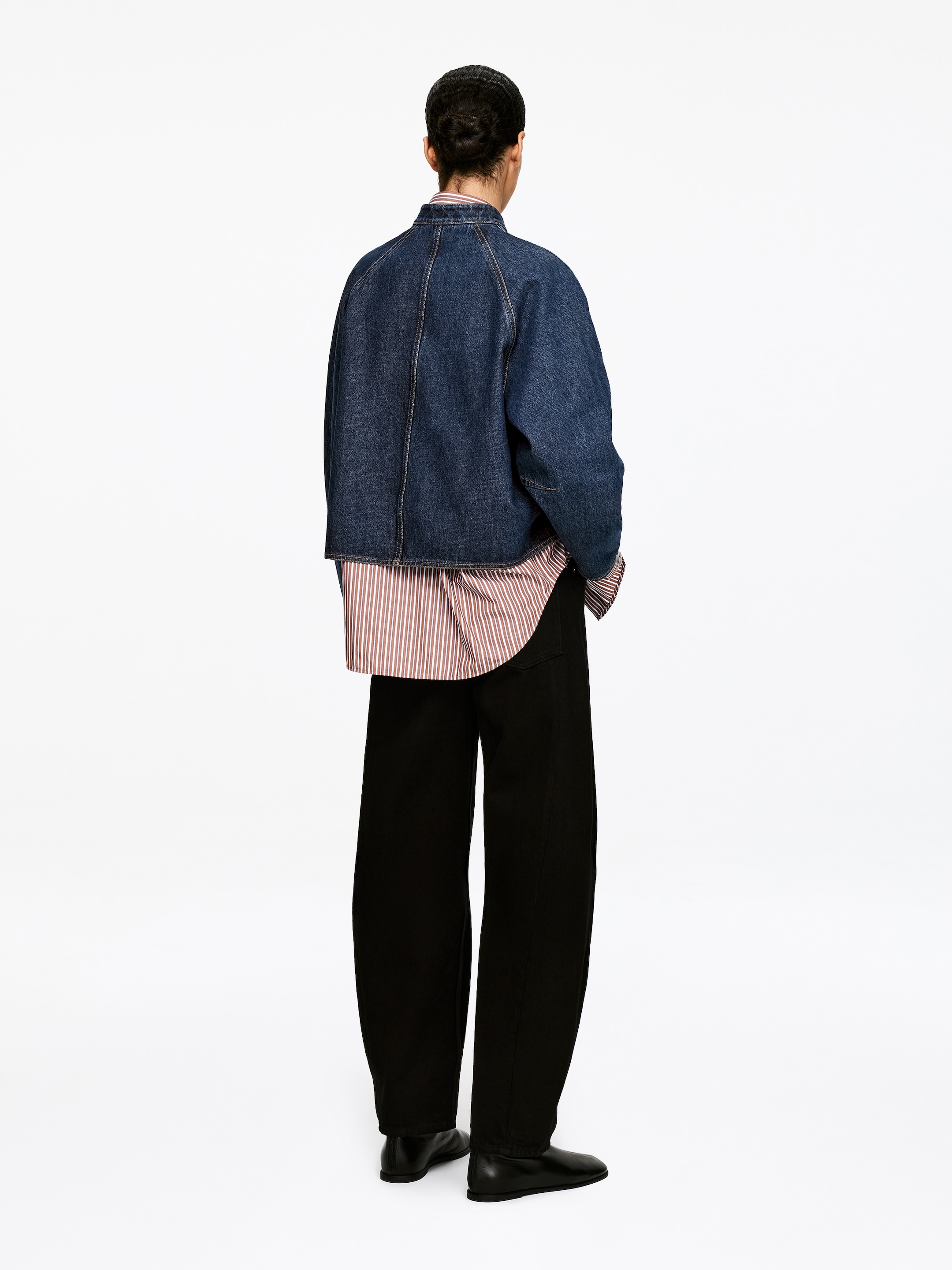 Denim overshirt - Mörkblå - Regular fit - Women - StillMedia/Lookbook - 4