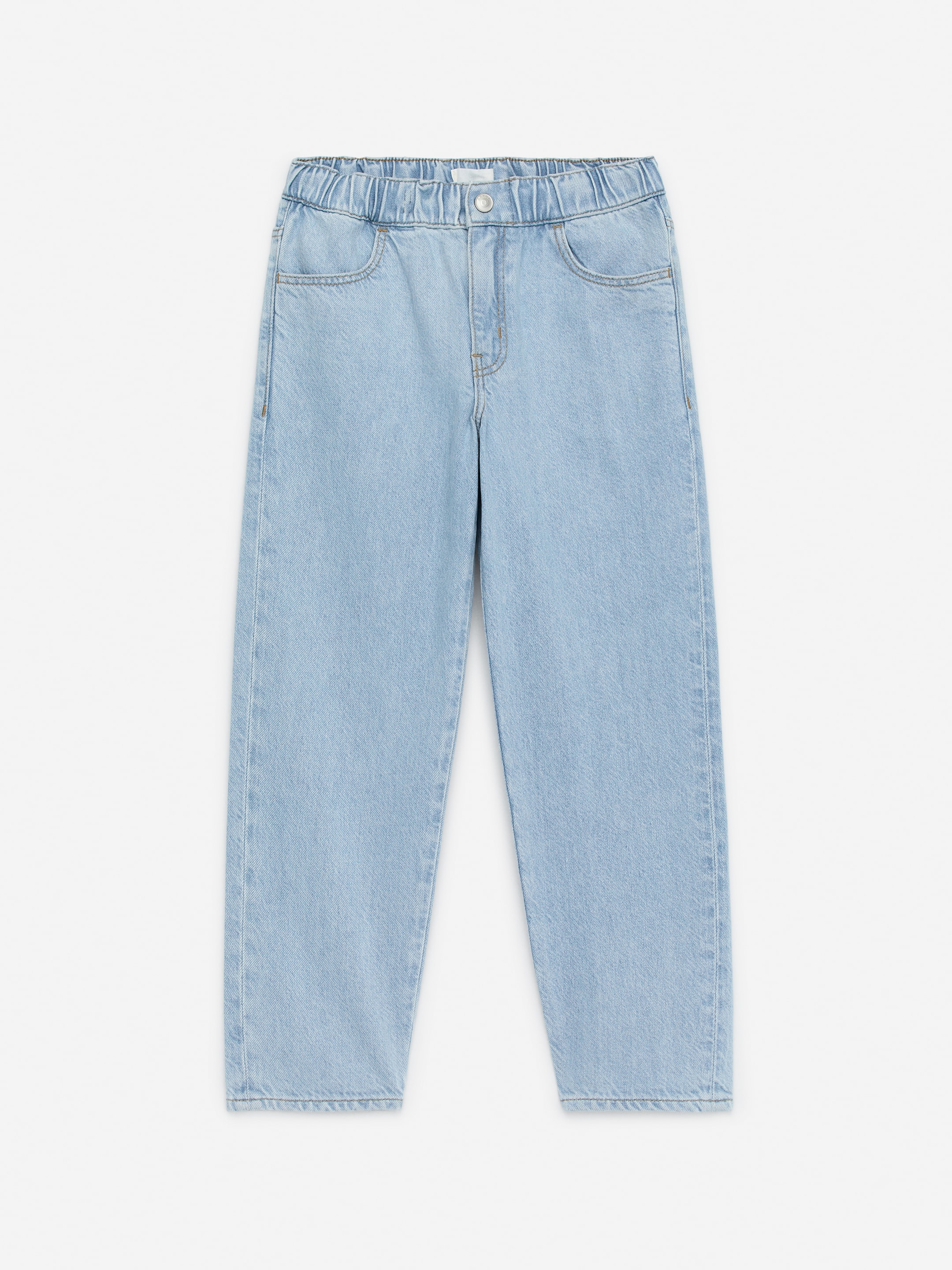 Pull-On Denim Trousers - Light Blue - Relaxed fit - Children - StillMedia/DescriptiveStillLife - 2