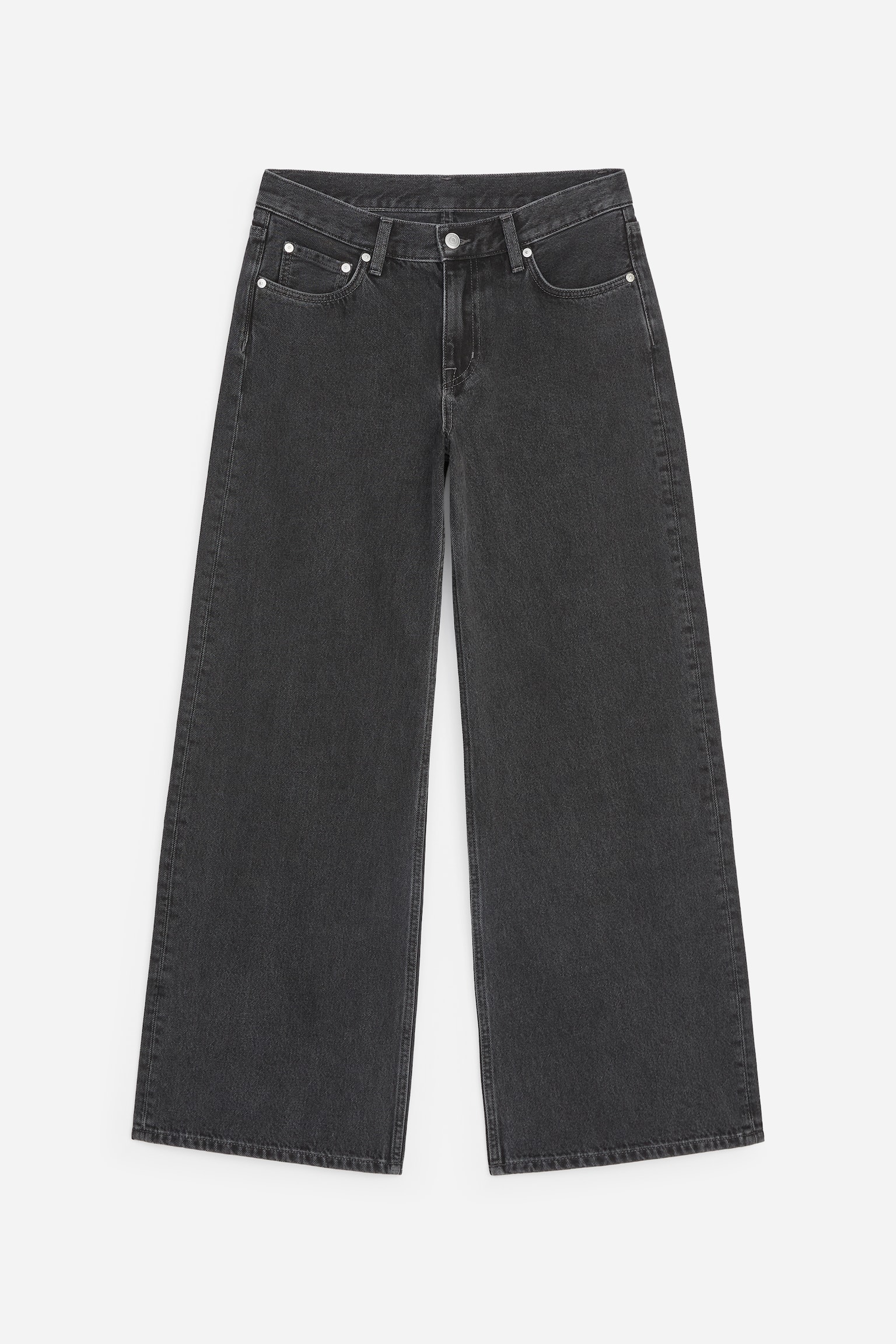 Jeans ELM flared a vita alta - Nero