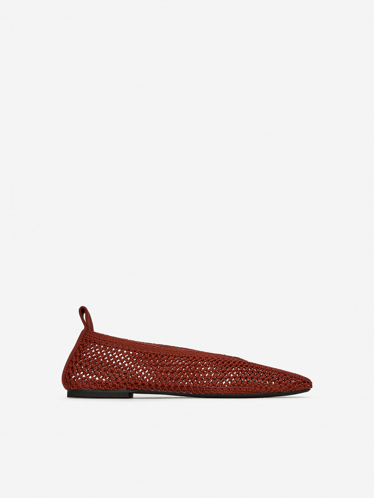 Knitted Ballerina - Rust/Black/Off White - 2
