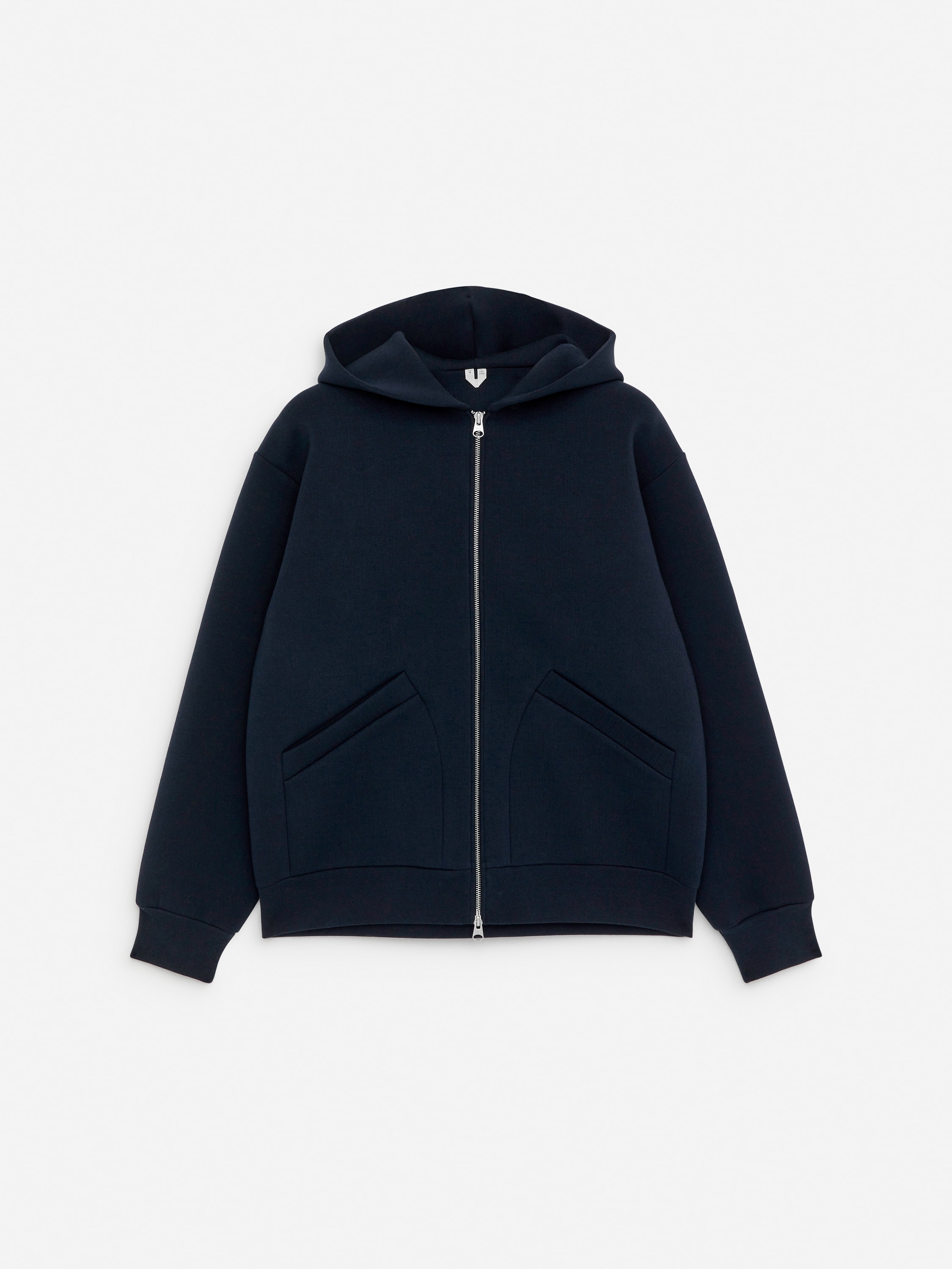 Scuba Zip Hoodie - Dark Blue/Dark Red/Grey Melange