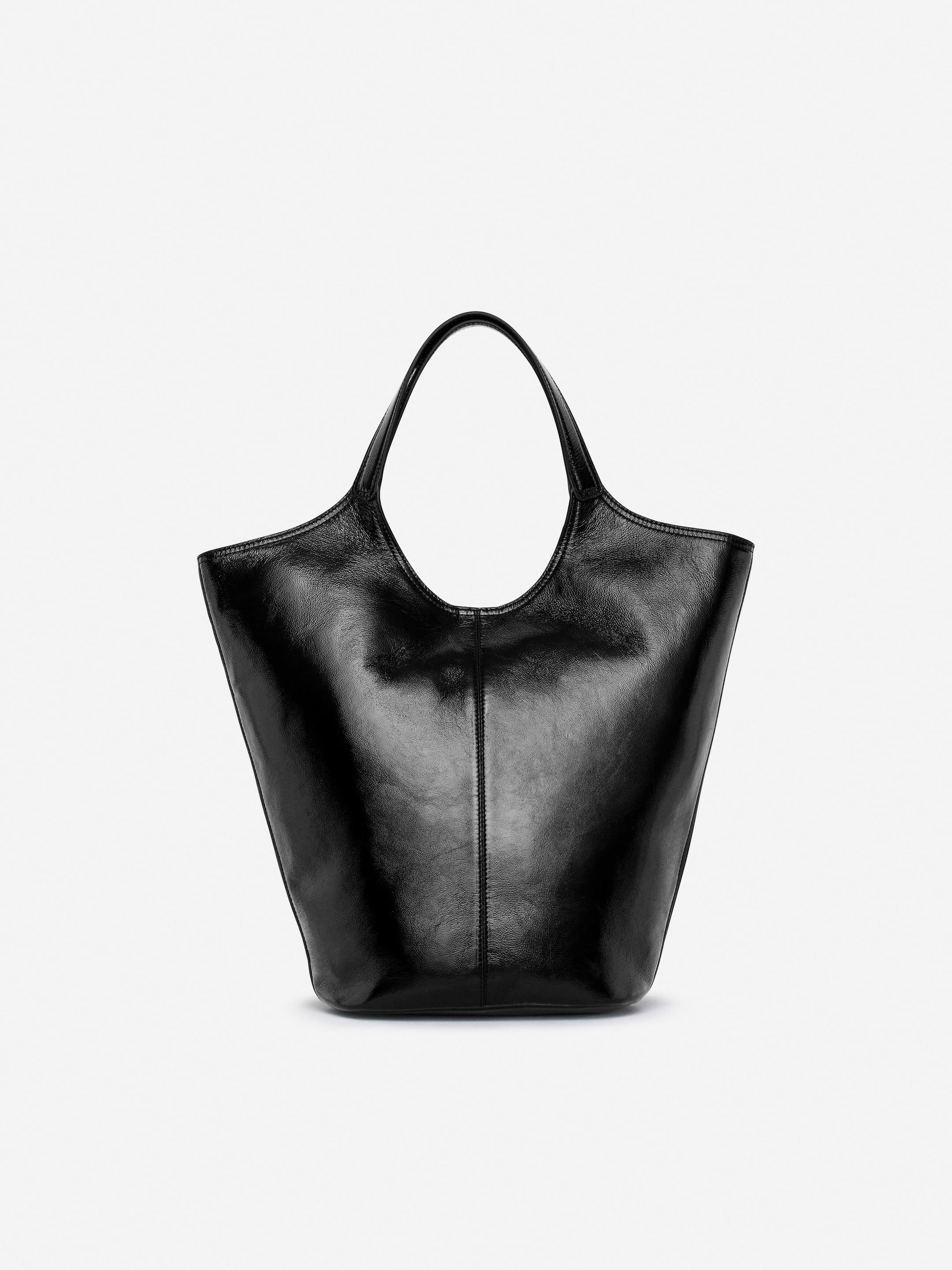 Grösseres Bild ansehen: Tragetasche aus Lackleder - Schwarz - DAMEN | H&M CH 3