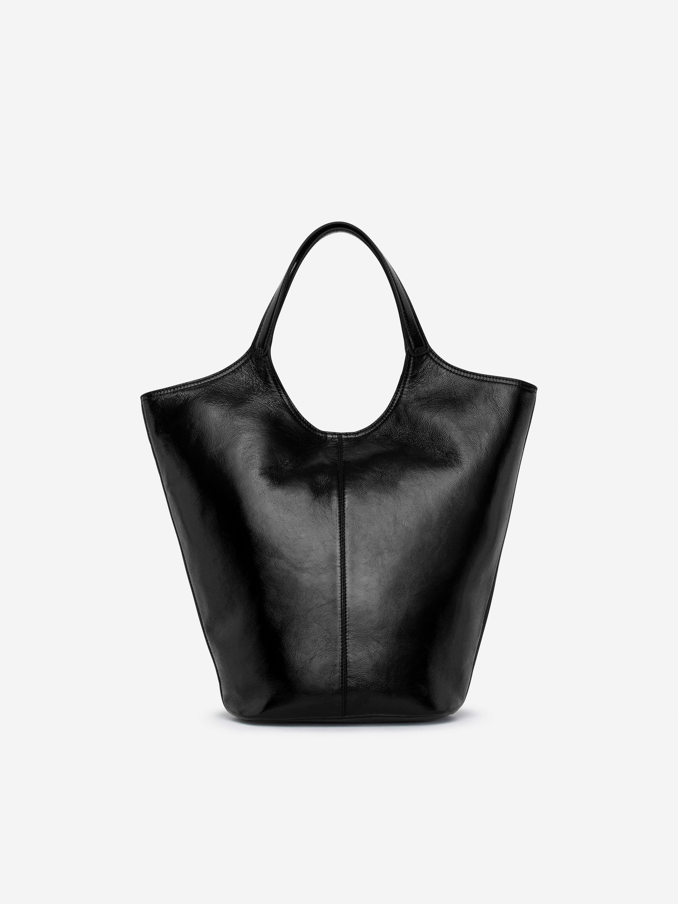 Patent Leather Tote Bag-#272627-16147