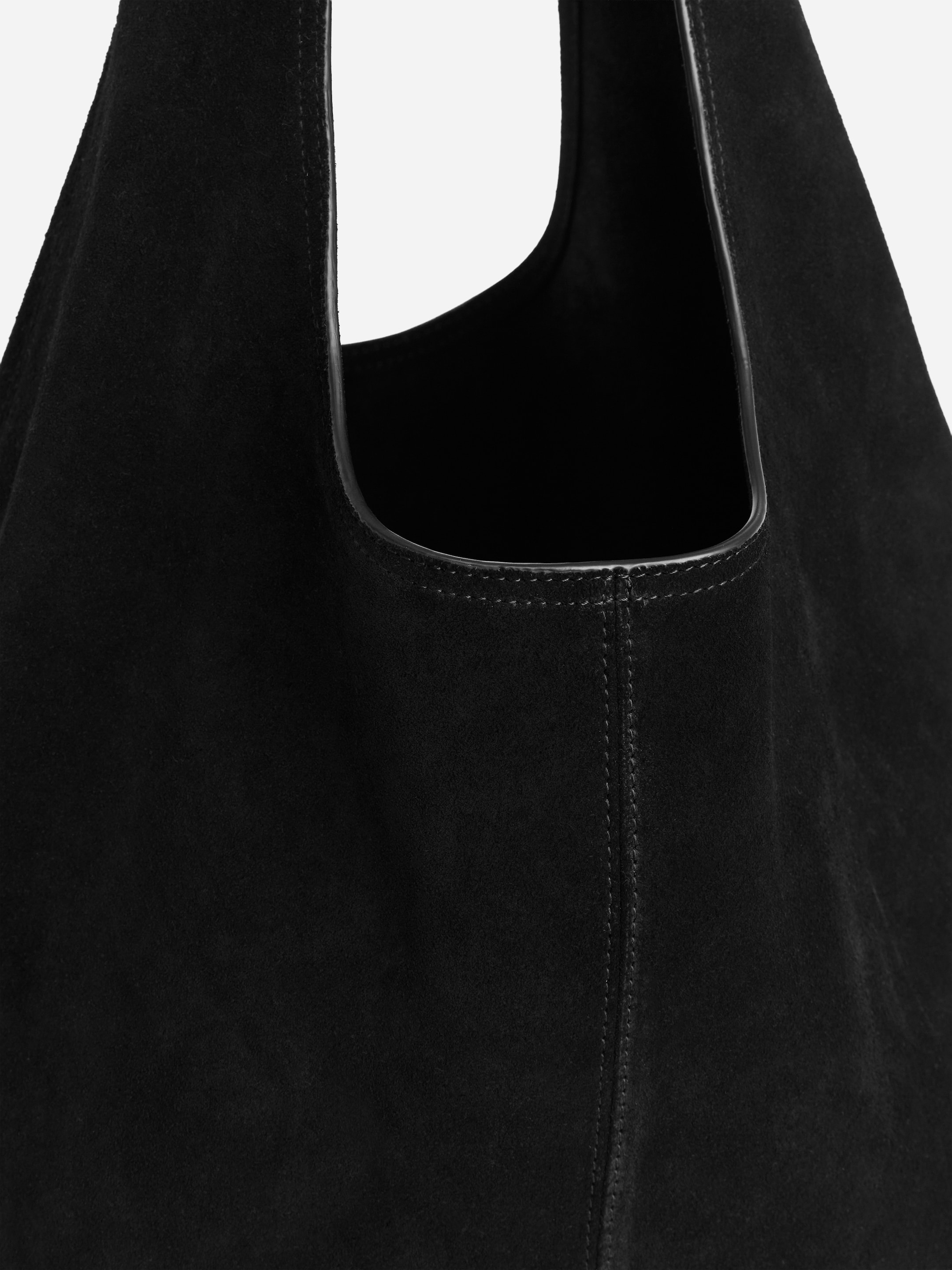 Miękka torba z dwoiny zamszowej - Czarny - Women - StillMedia/DescriptiveDetail - 4