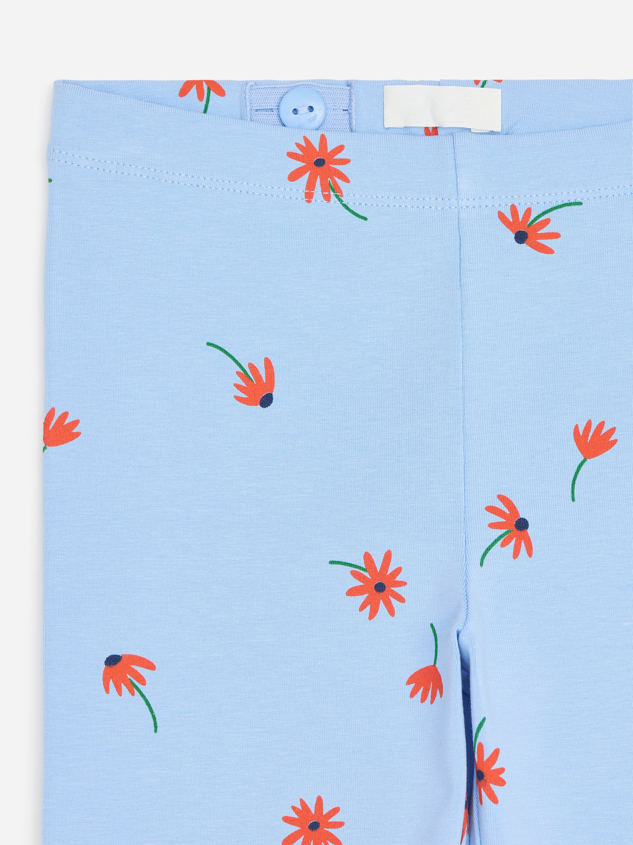 Printed Jersey Leggings - Light Blue/Daisy Flowers - children - StillMedia/DescriptiveDetail - 1