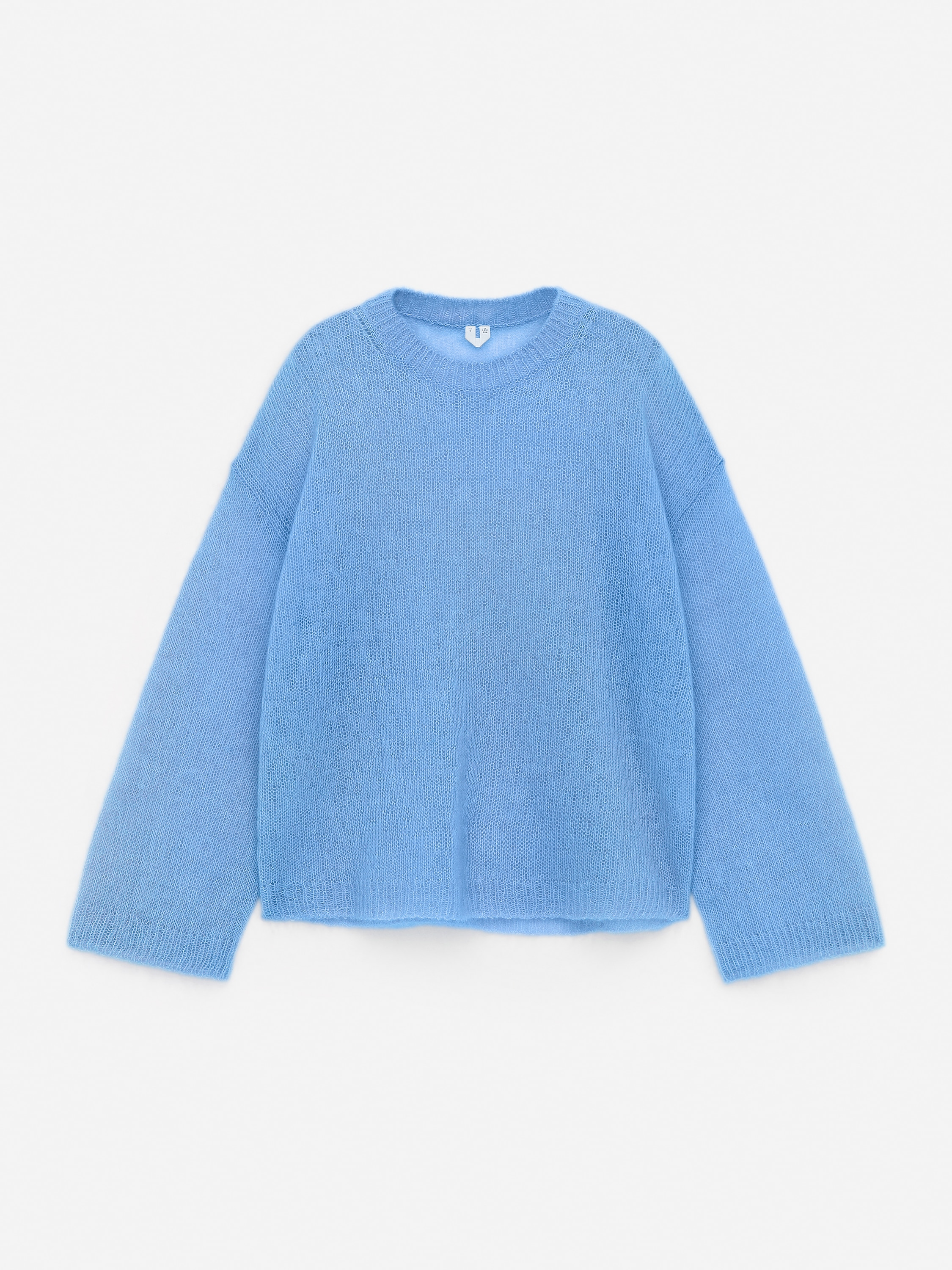 Pullover aus Wolle und Mohair - Blau/Rosa