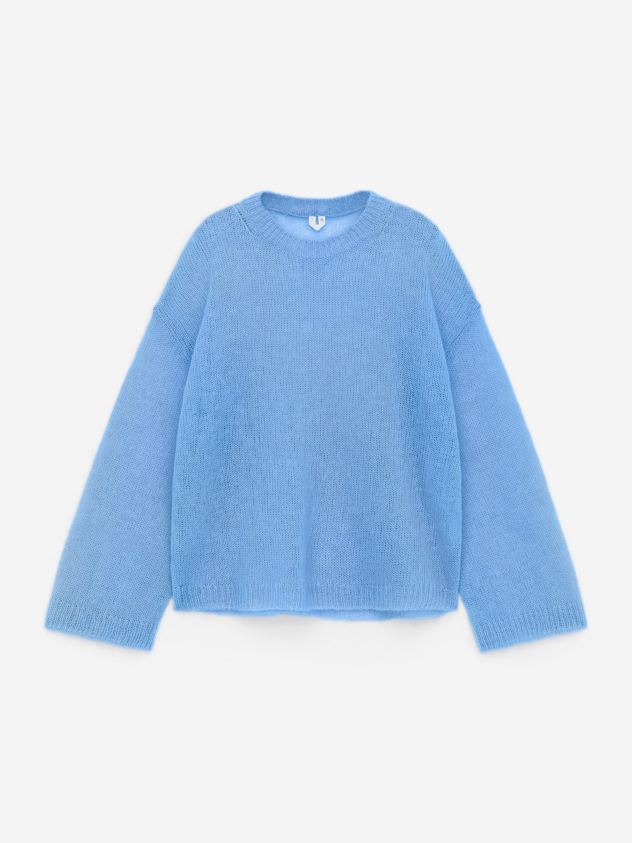 Wool-Mohair Blend Jumper - Blue - Relaxed fit - Women - StillMedia/DescriptiveStillLife - 2