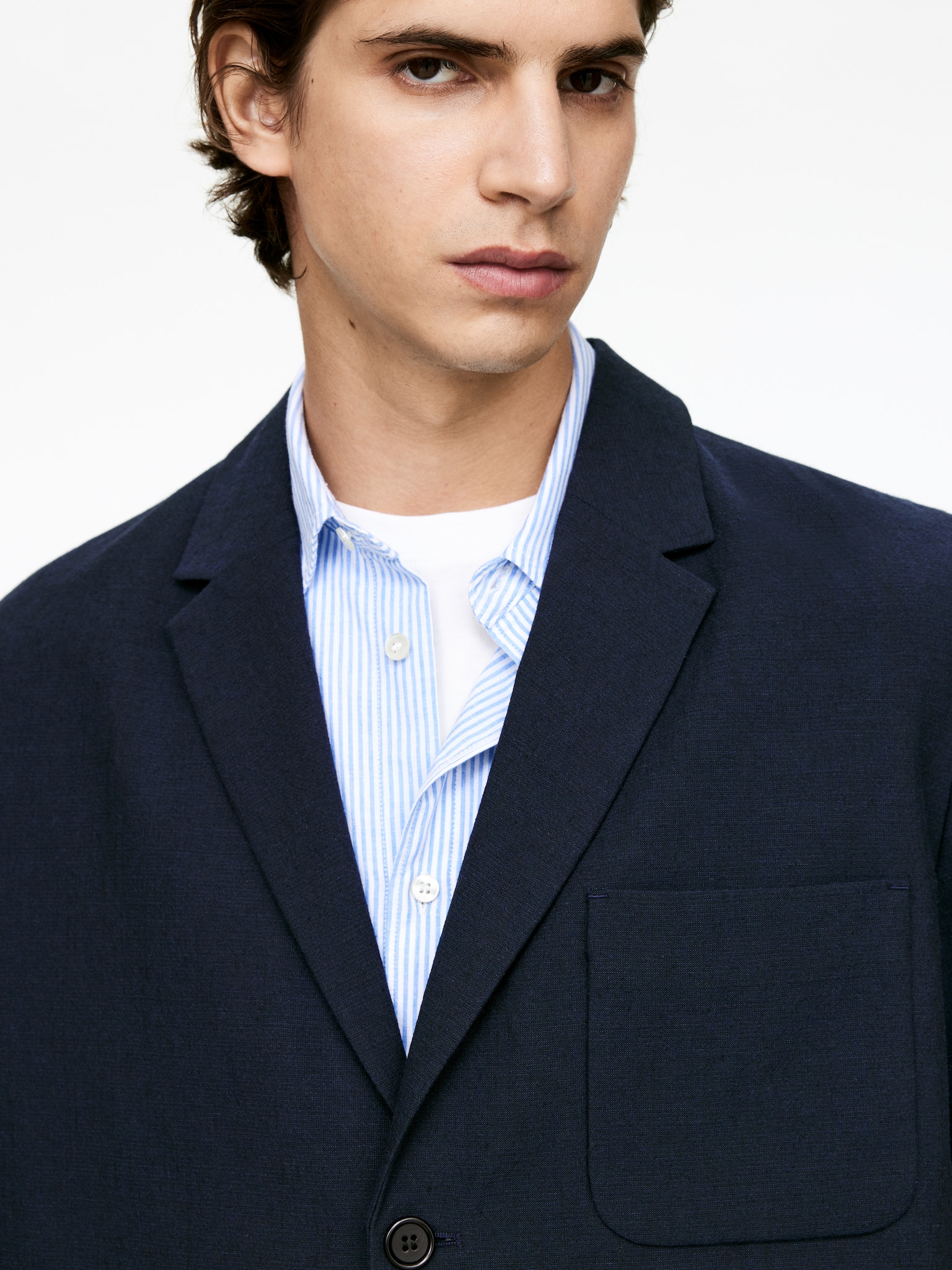Blazer texturé - Bleu foncé - 6