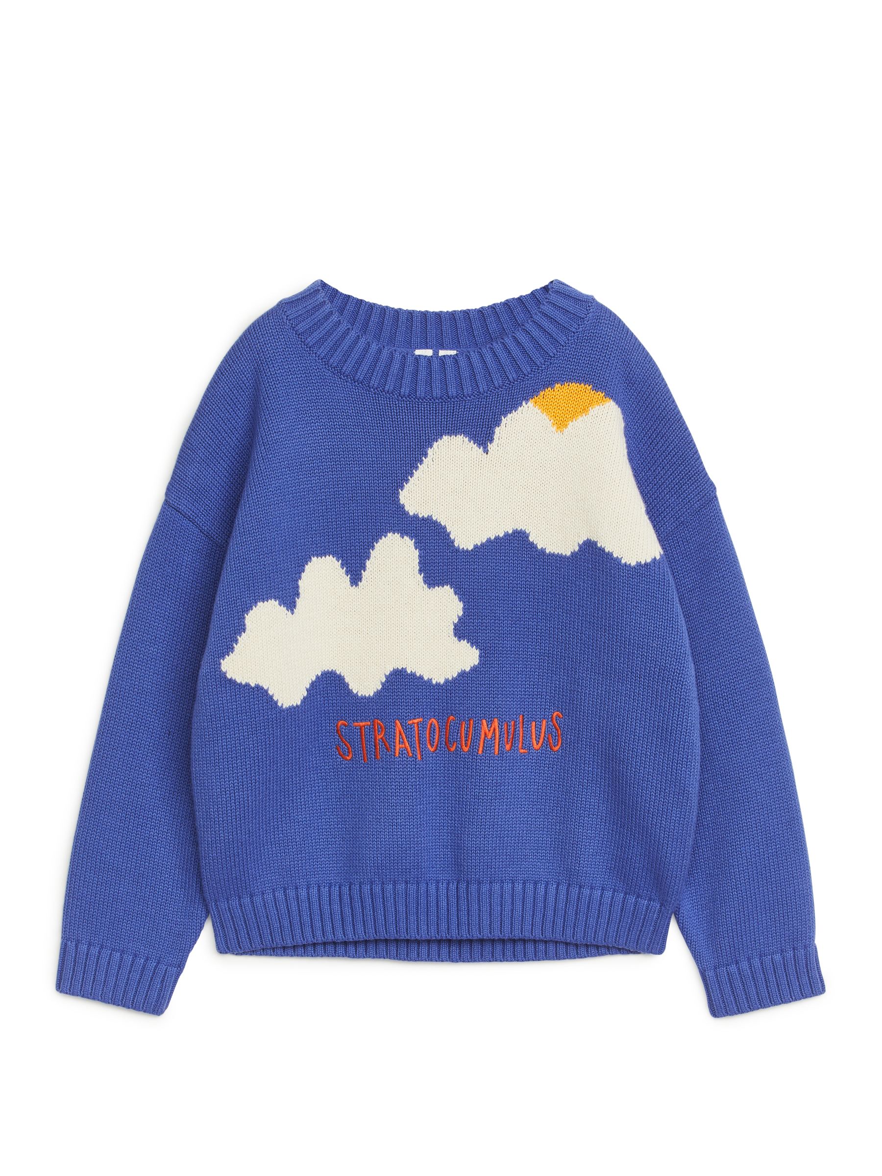 Intarsia Knitted Jumper - Bright Blue/Cloud - Corte relajado - Children - StillMedia/DescriptiveStillLife - 2