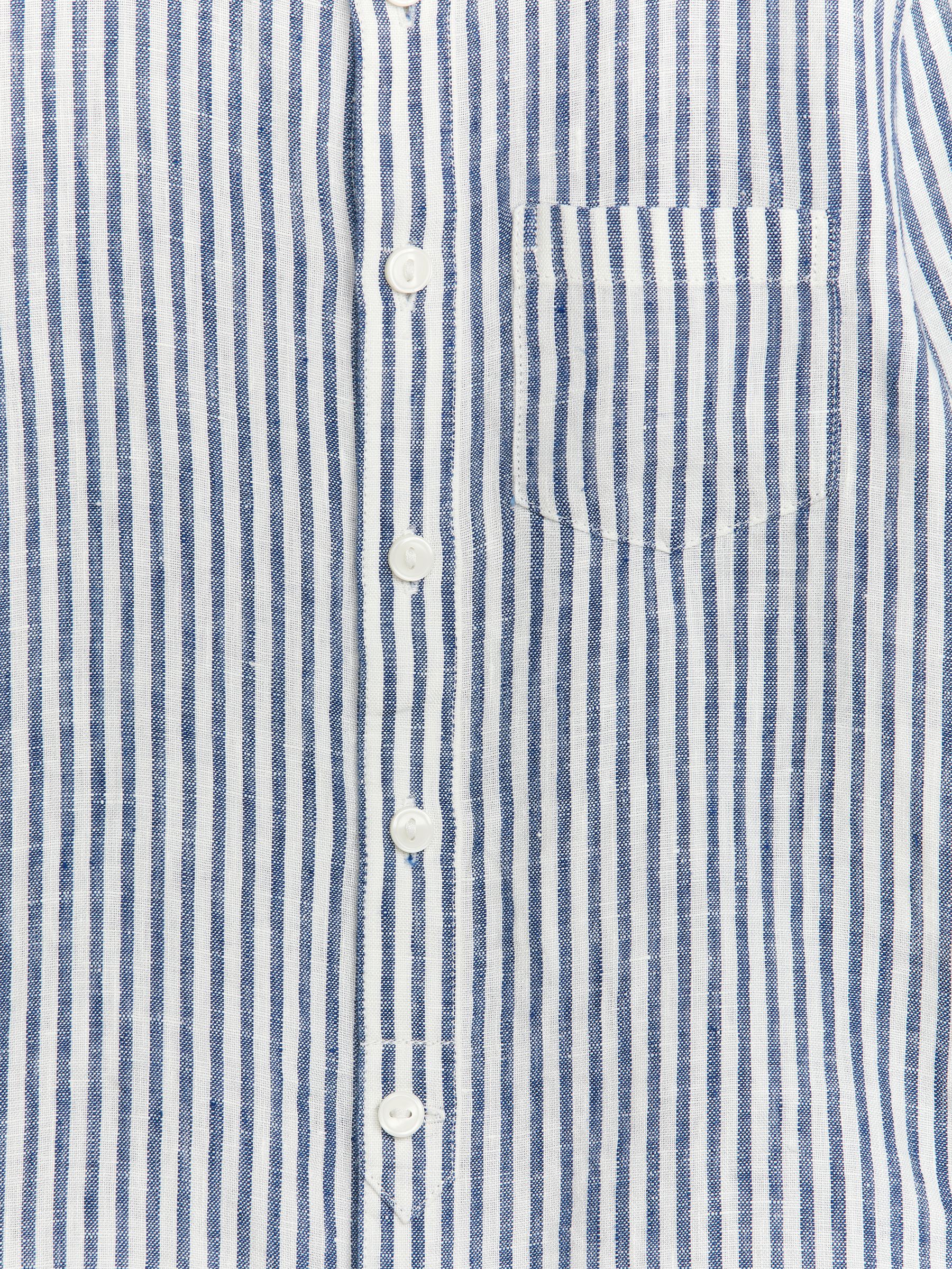 Camicia con colletto alla coreana - Blu/Bianco - Regular fit - Children - StillMedia/DescriptiveDetail - 3