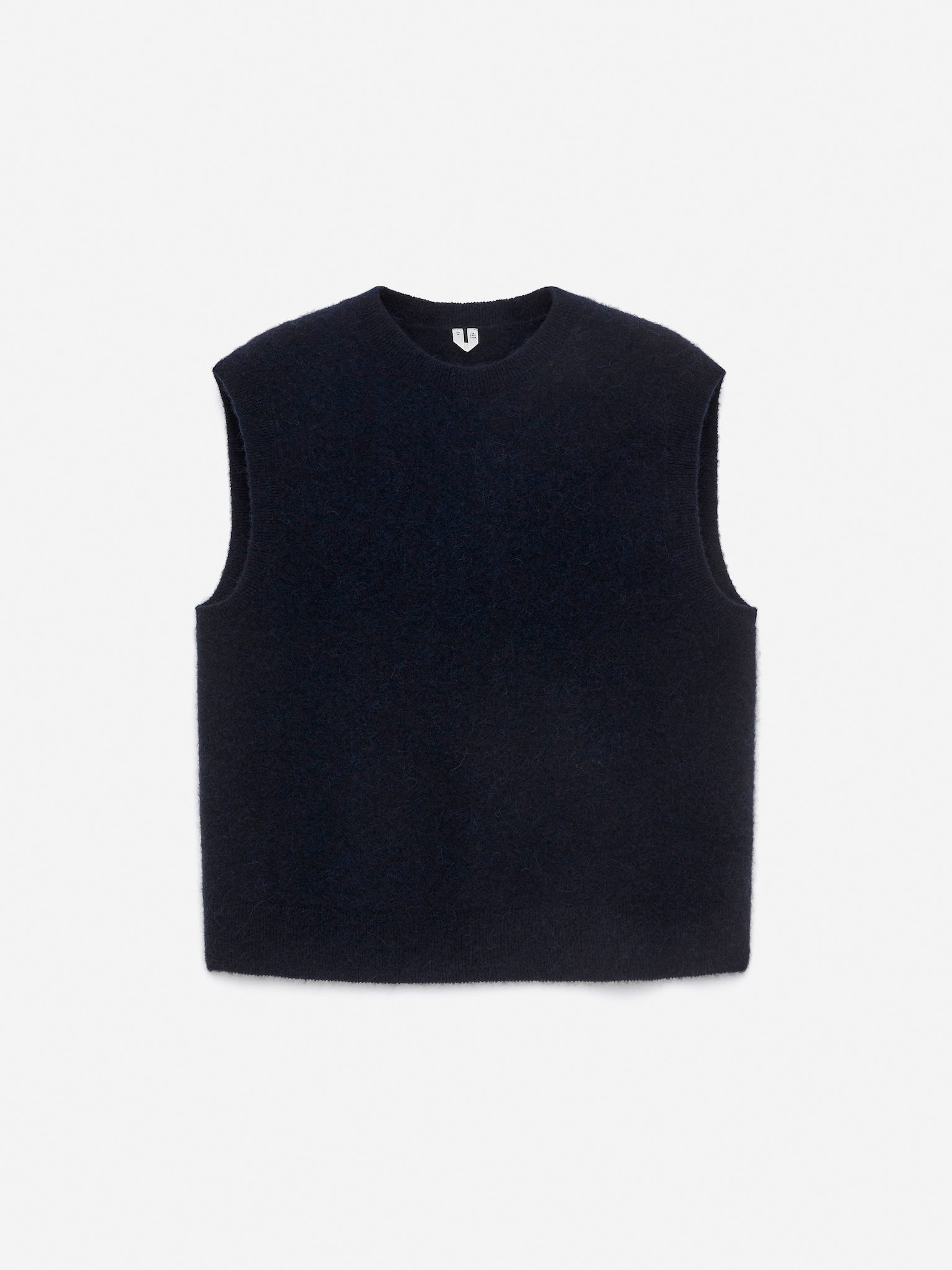 Gilet en mélange de laine et d'alpaga - Bleu foncé/Bordeaux/Vert foncé - 2