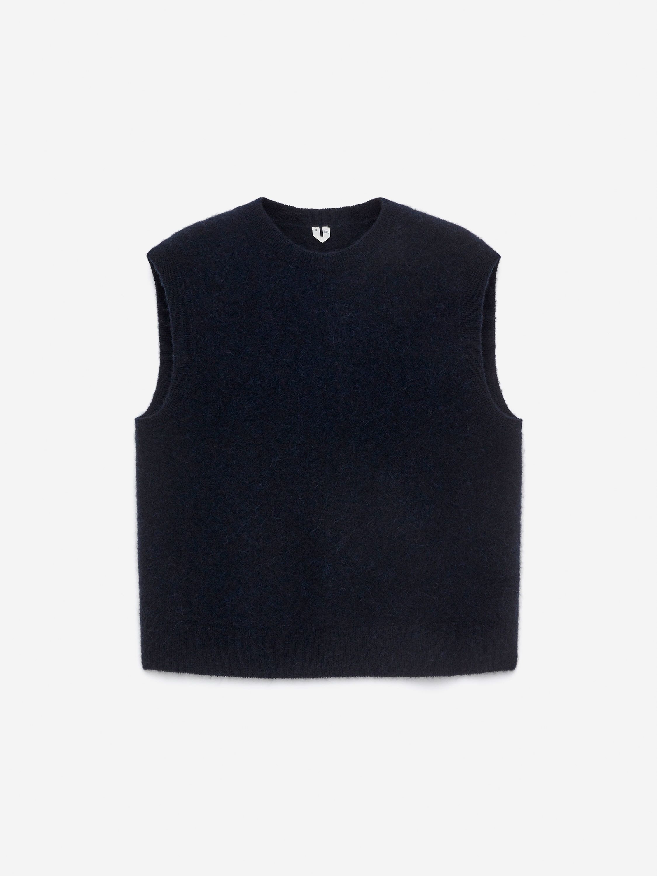 Alpaca-Wool Blend Vest - Dark Blue - Regular fit - Men - StillMedia/DescriptiveStillLife - 2